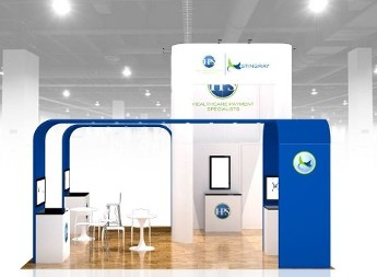 GlassBuild America 20x20 trade show exhibit rental in Las Vegas (view 2)