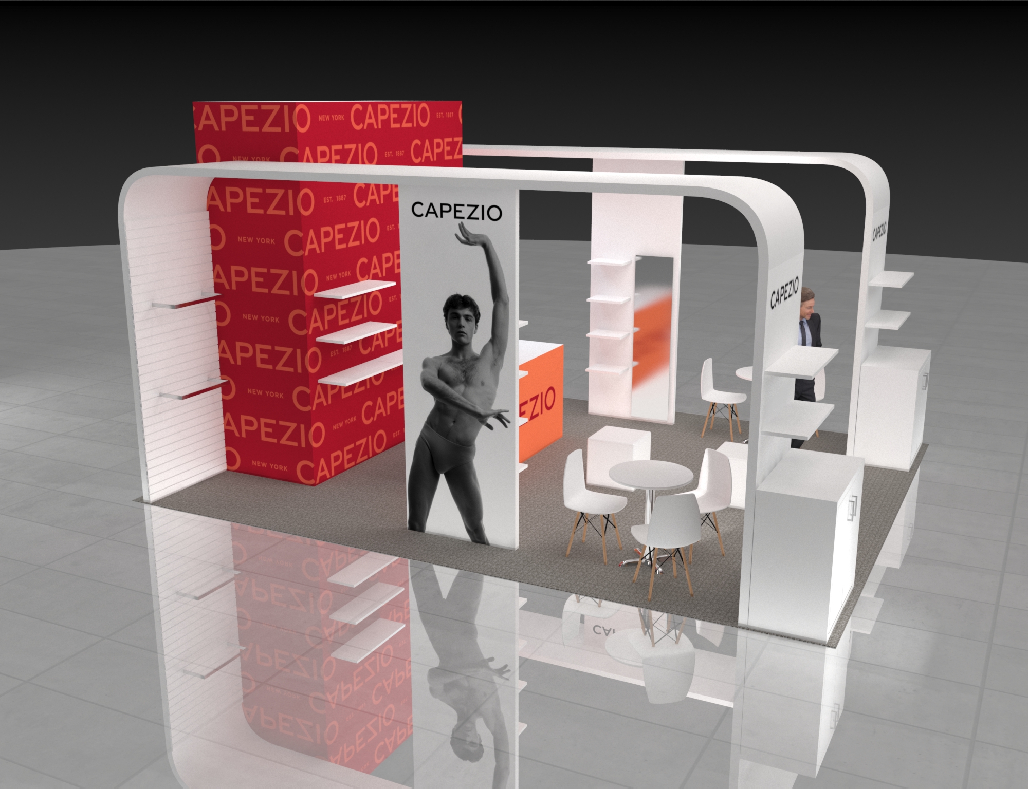 MAGIC 20x20 trade show exhibit rental in Las Vegas (view 2)