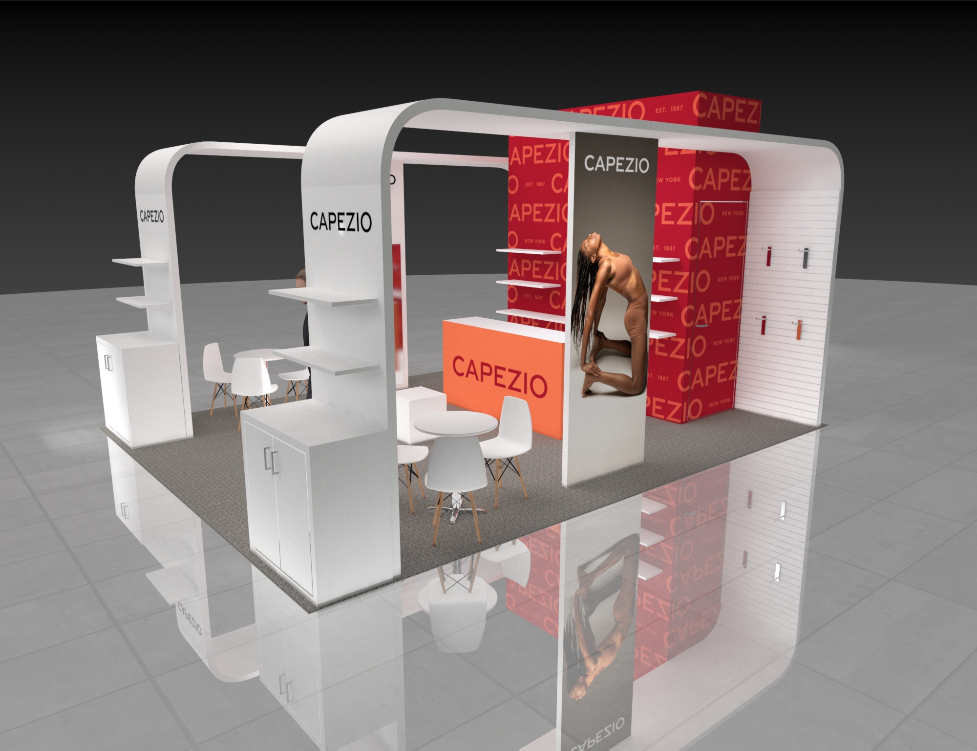 MAGIC 20x20 trade show exhibit rental in Las Vegas (view 4)