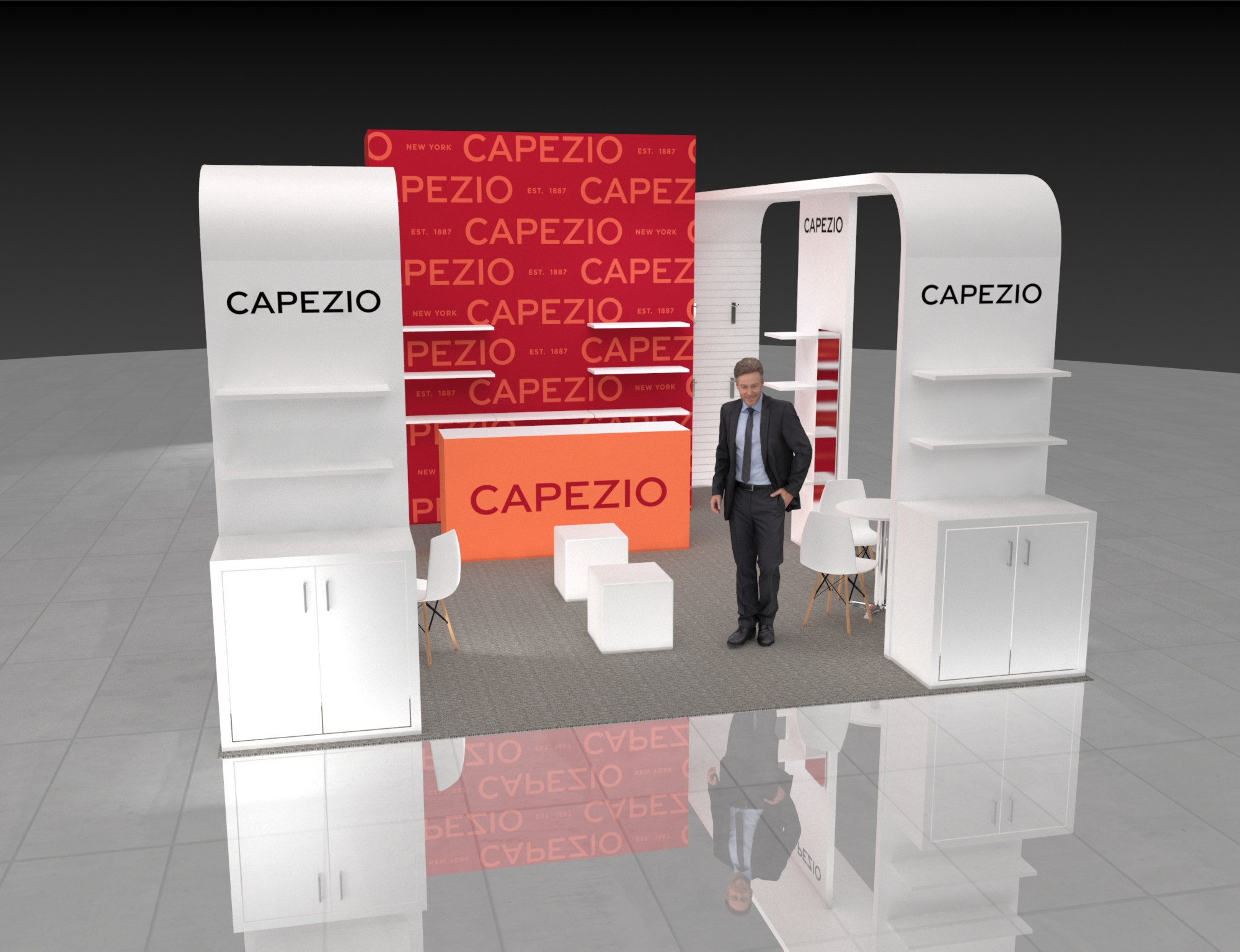 MAGIC 20x20 trade show exhibit rental in Las Vegas (view 5)