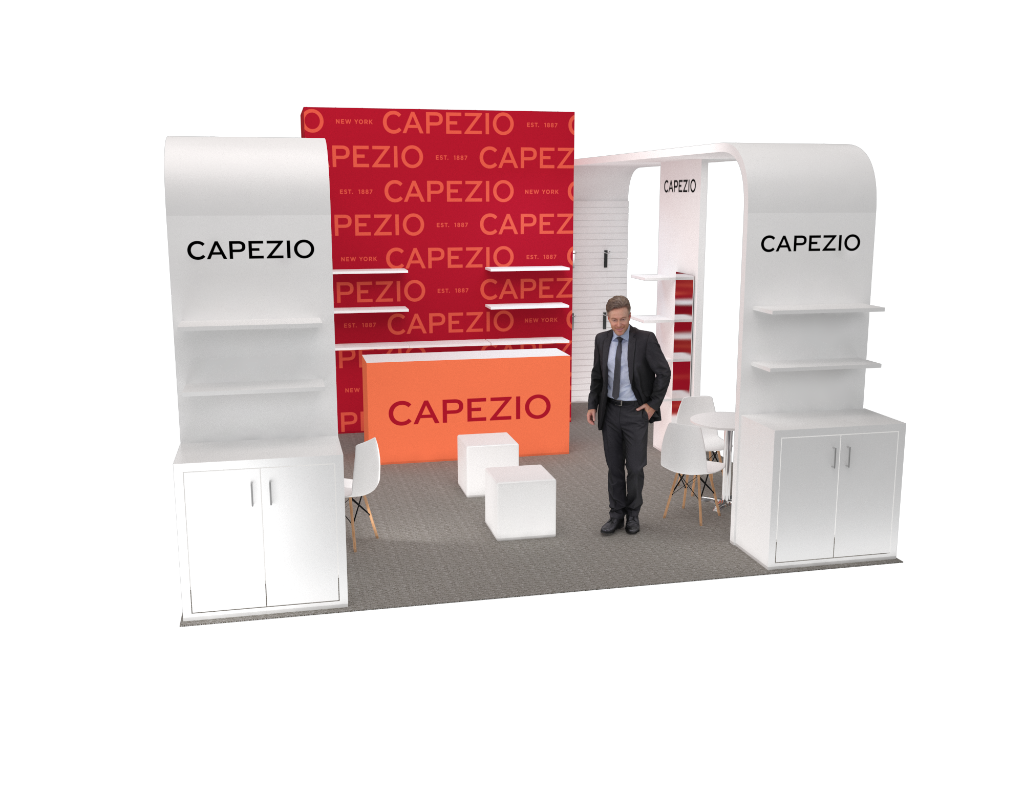 MAGIC 20x20 trade show exhibit rental in Las Vegas (view 6)