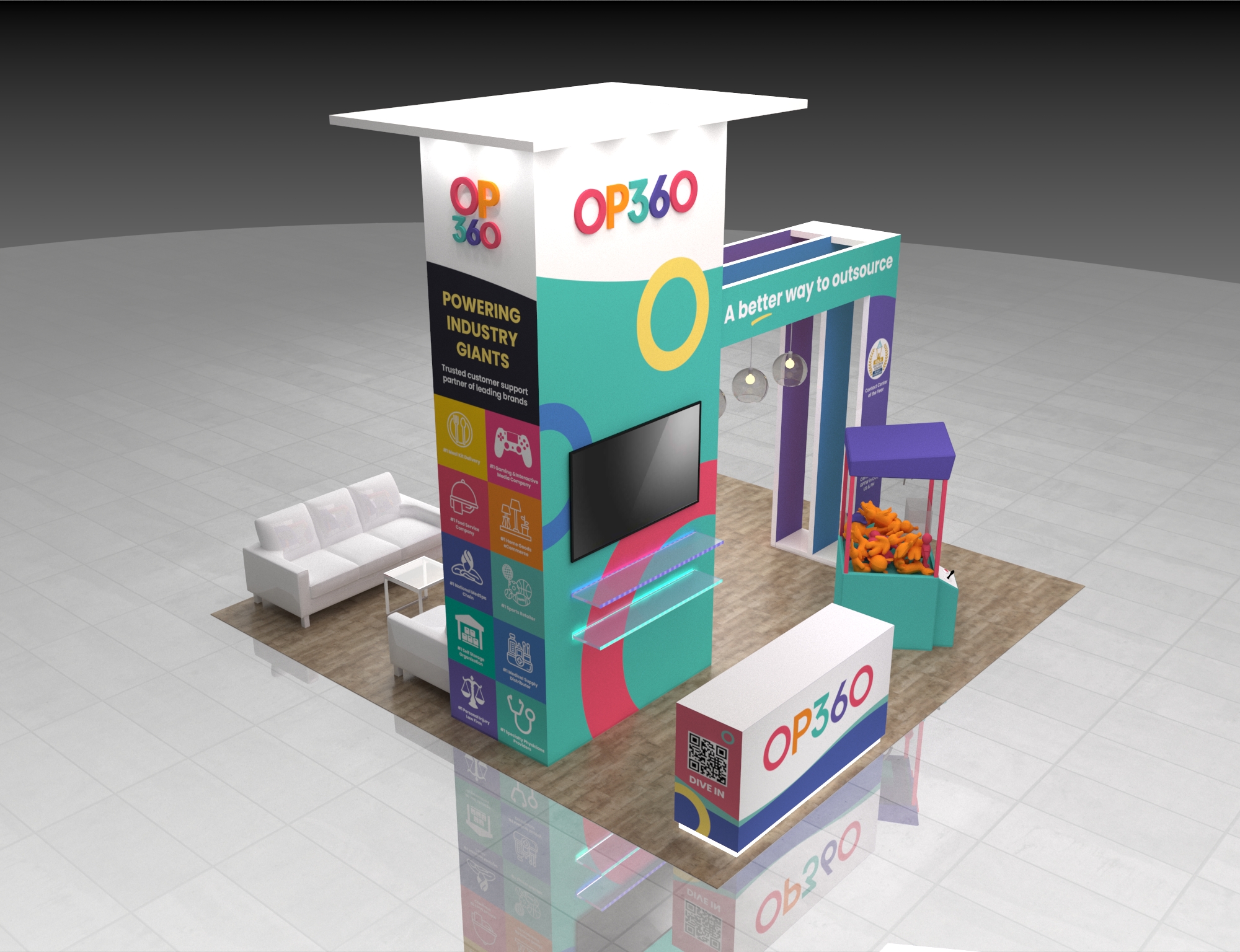 KBIS 20x20 trade show exhibit rental in Las Vegas (view 3)