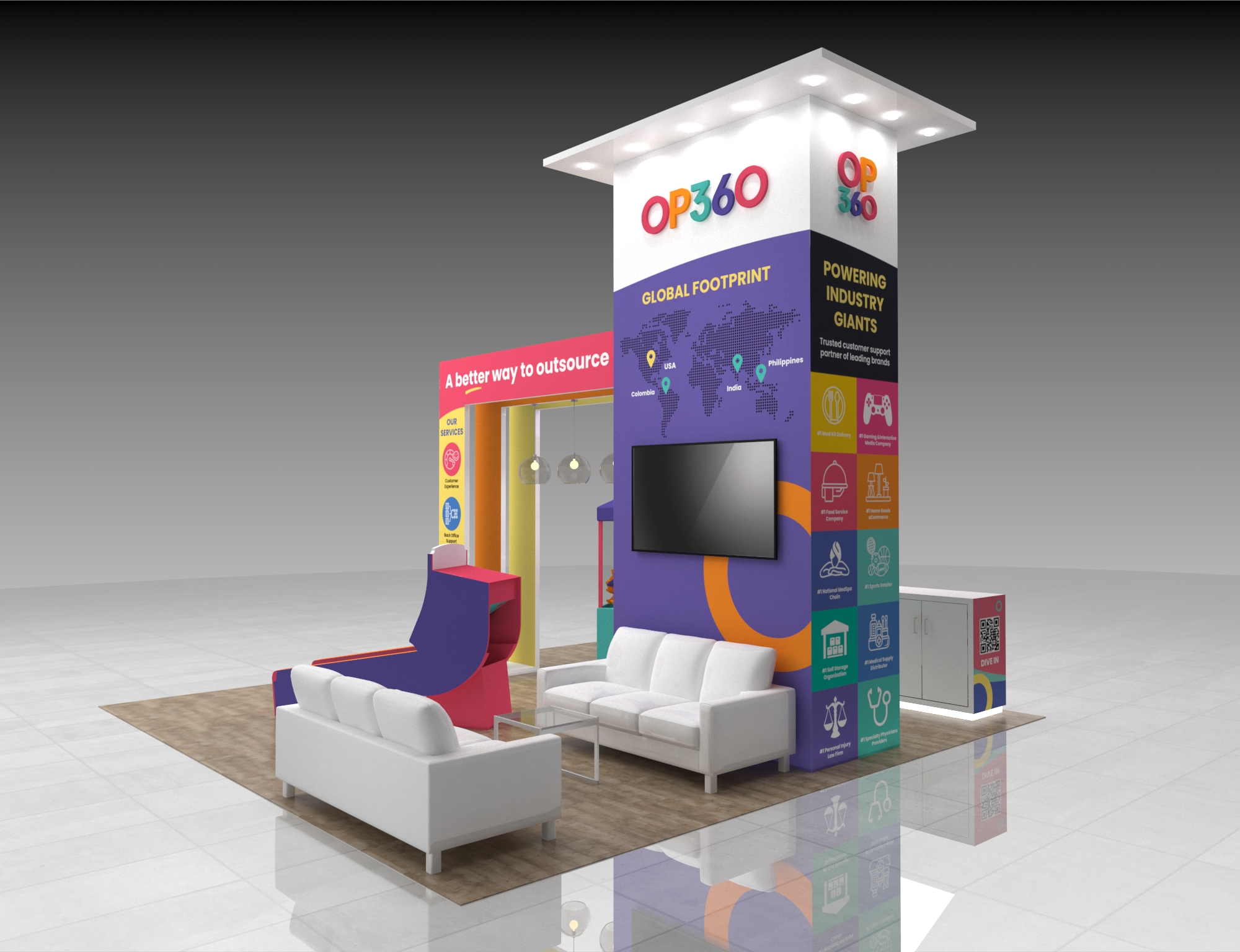 KBIS 20x20 trade show exhibit rental in Las Vegas (view 4)