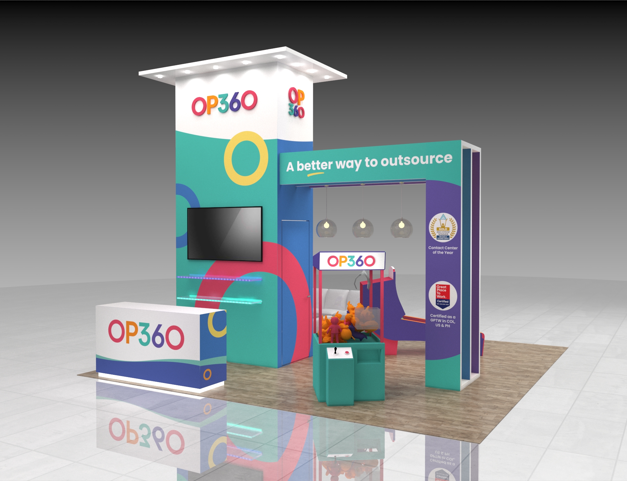 KBIS 20x20 trade show exhibit rental in Las Vegas (view 7)