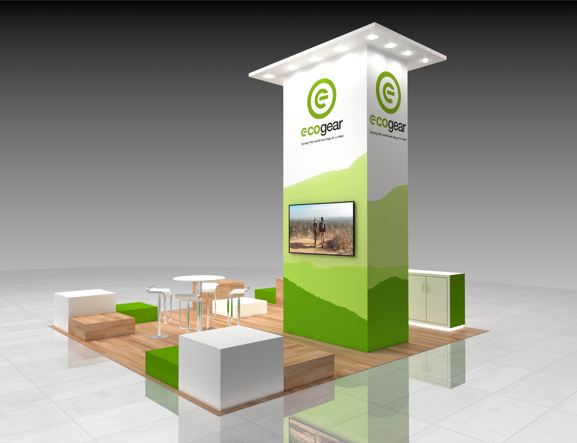 CES 20x20 trade show exhibit rental in Las Vegas (view 3)
