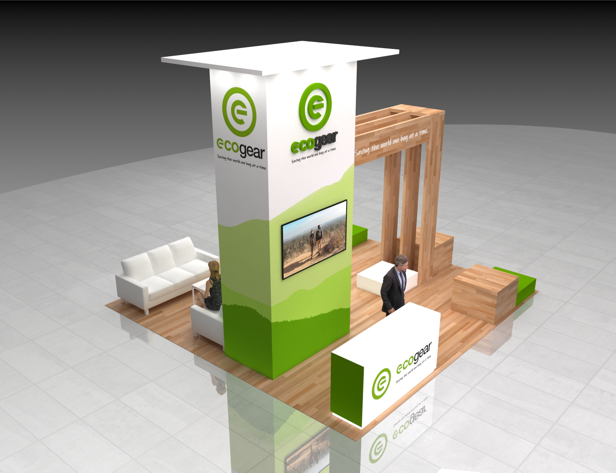 Las Vegas Market 20x20 trade show exhibit rental in Las Vegas (view 2)