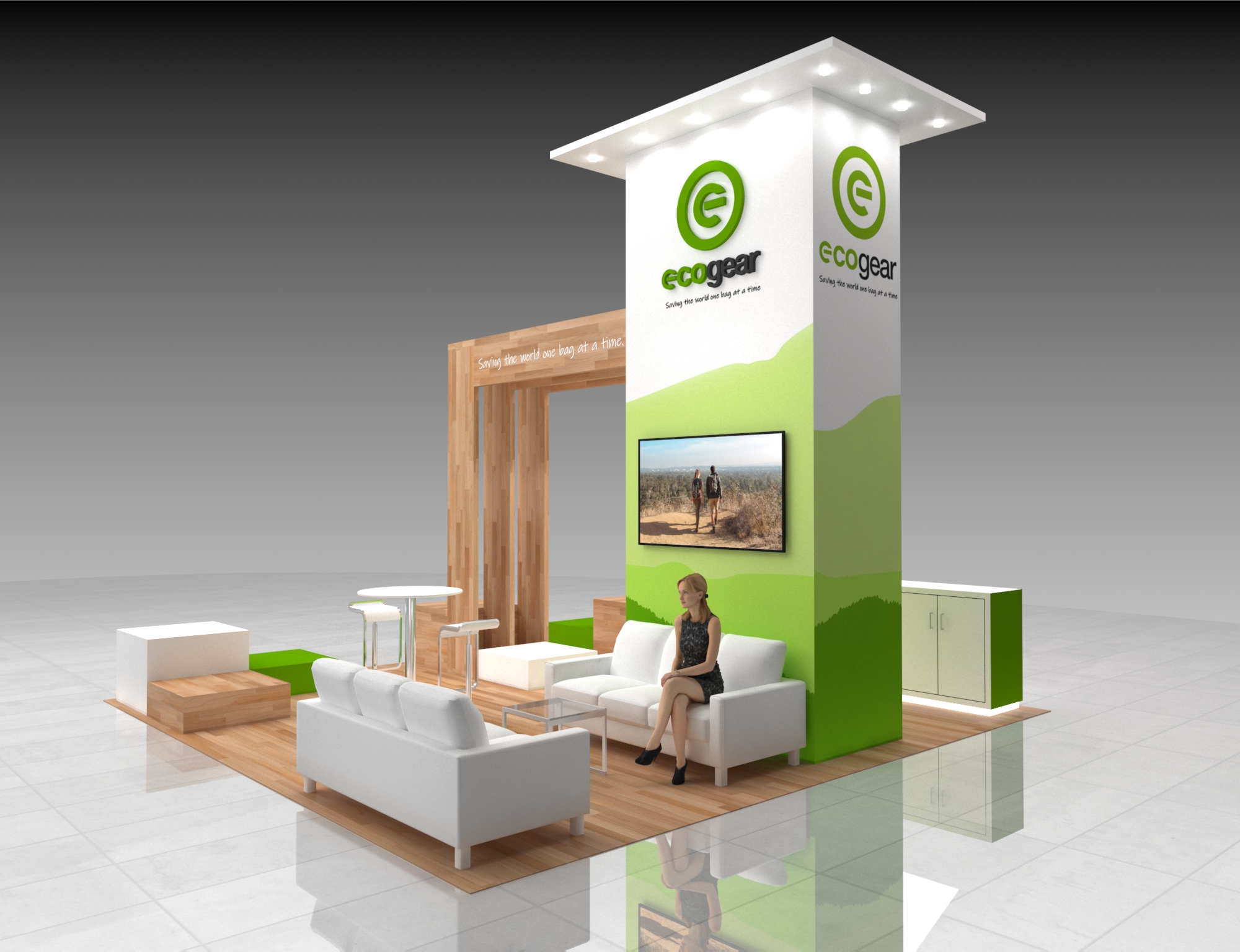 Las Vegas Market 20x20 trade show exhibit rental in Las Vegas (view 3)