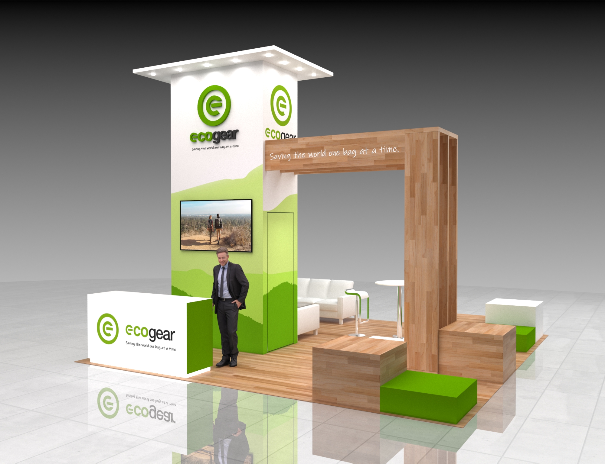 Las Vegas Market 20x20 trade show exhibit rental in Las Vegas (view 5)