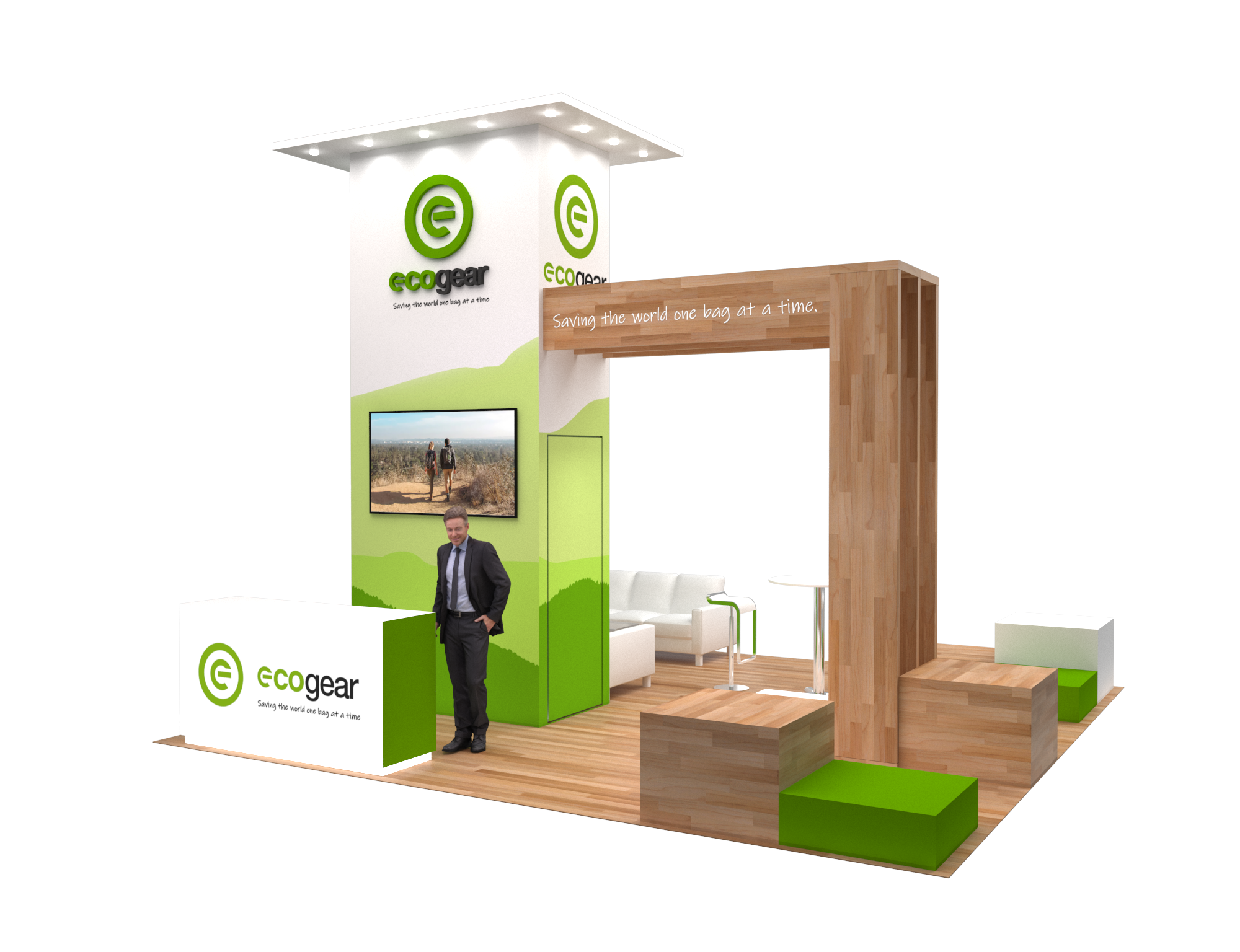 Las Vegas Market 20x20 trade show exhibit rental in Las Vegas (view 6)