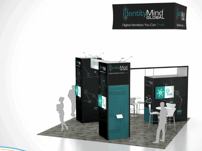 World of Concrete 20x20 trade show exhibit rental in Las Vegas (view 2)