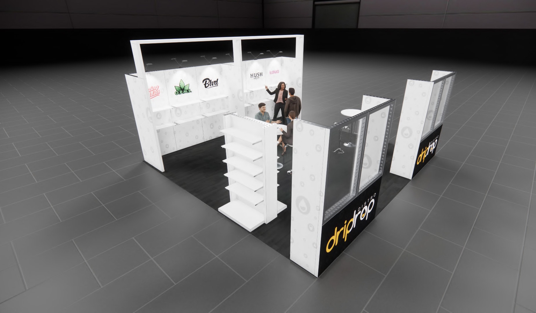 RE+ 20x20 trade show exhibit rental in Las Vegas