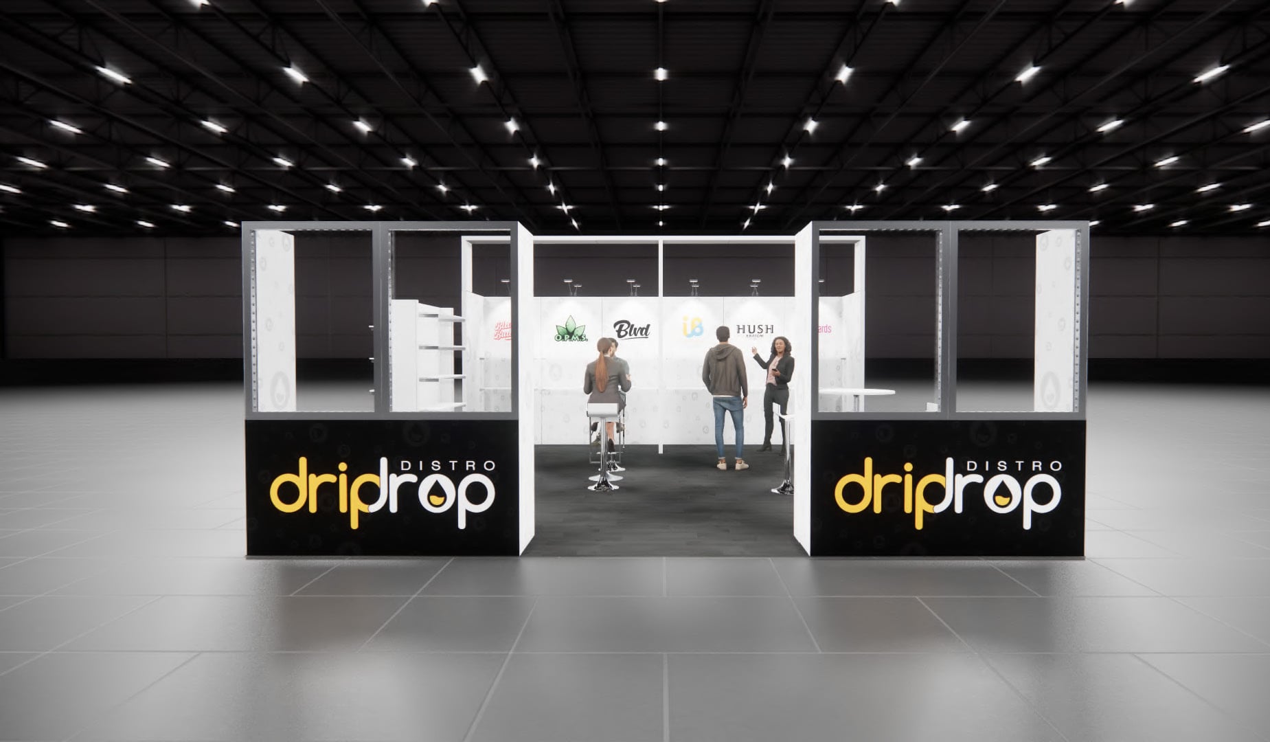 RE+ 20x20 trade show exhibit rental in Las Vegas (view 2)