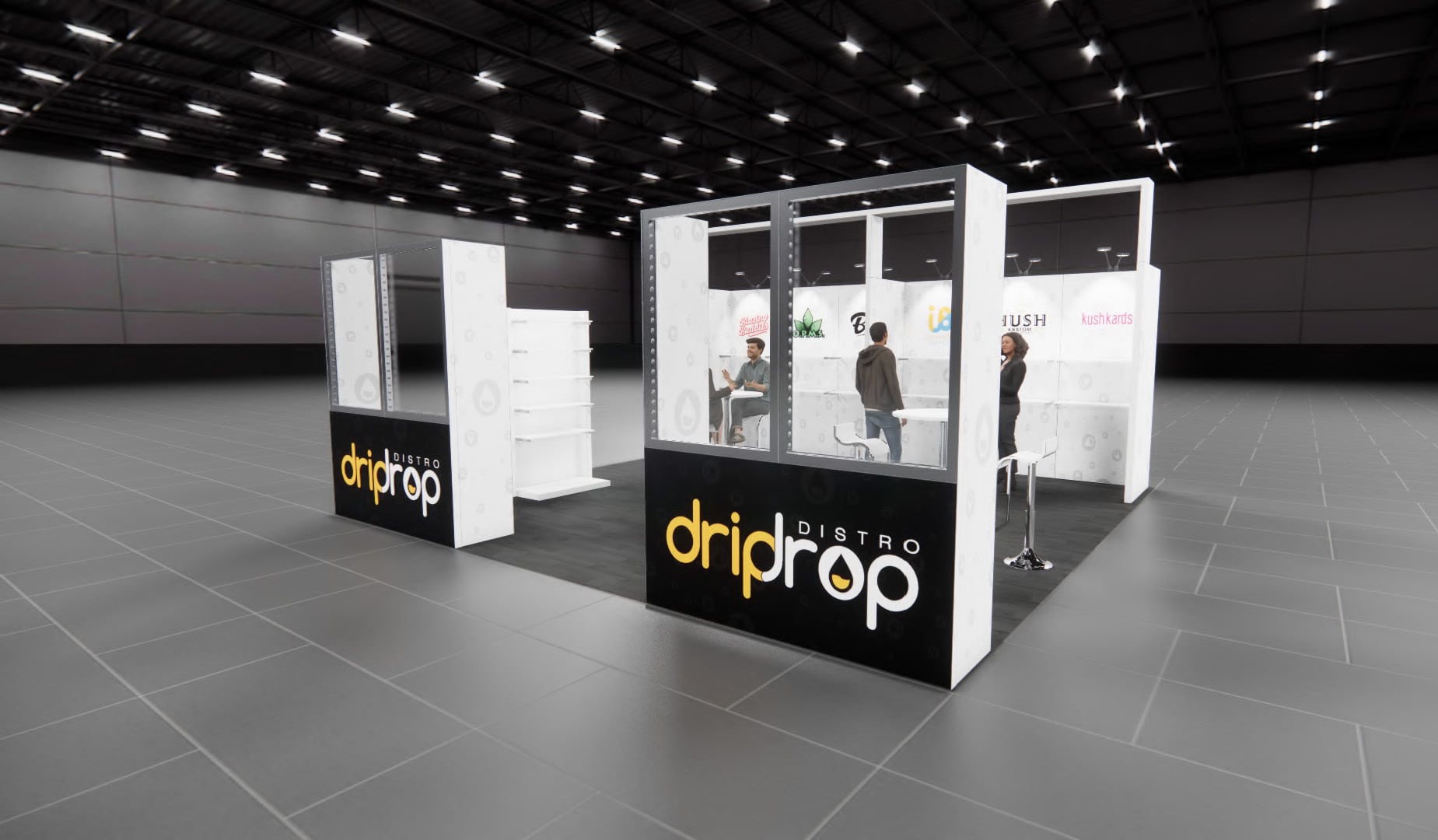 RE+ 20x20 trade show exhibit rental in Las Vegas (view 3)