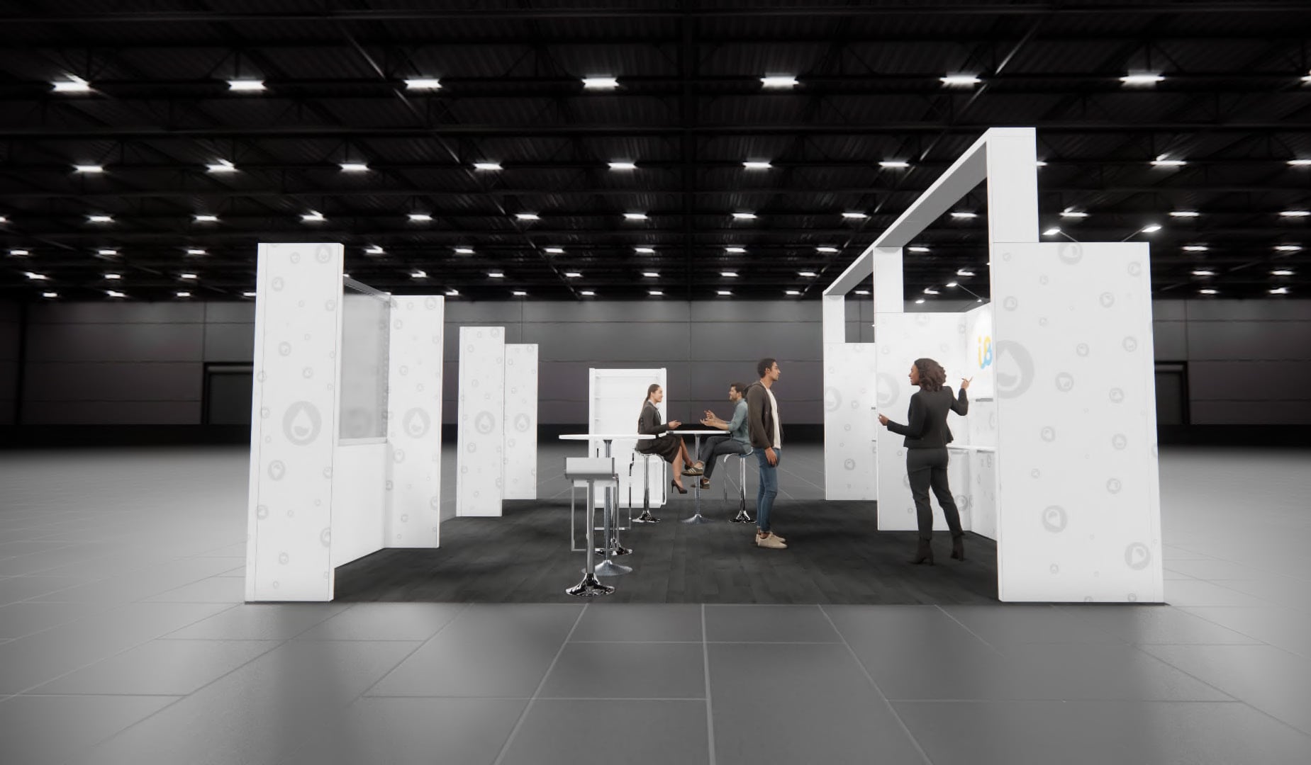RE+ 20x20 trade show exhibit rental in Las Vegas (view 4)