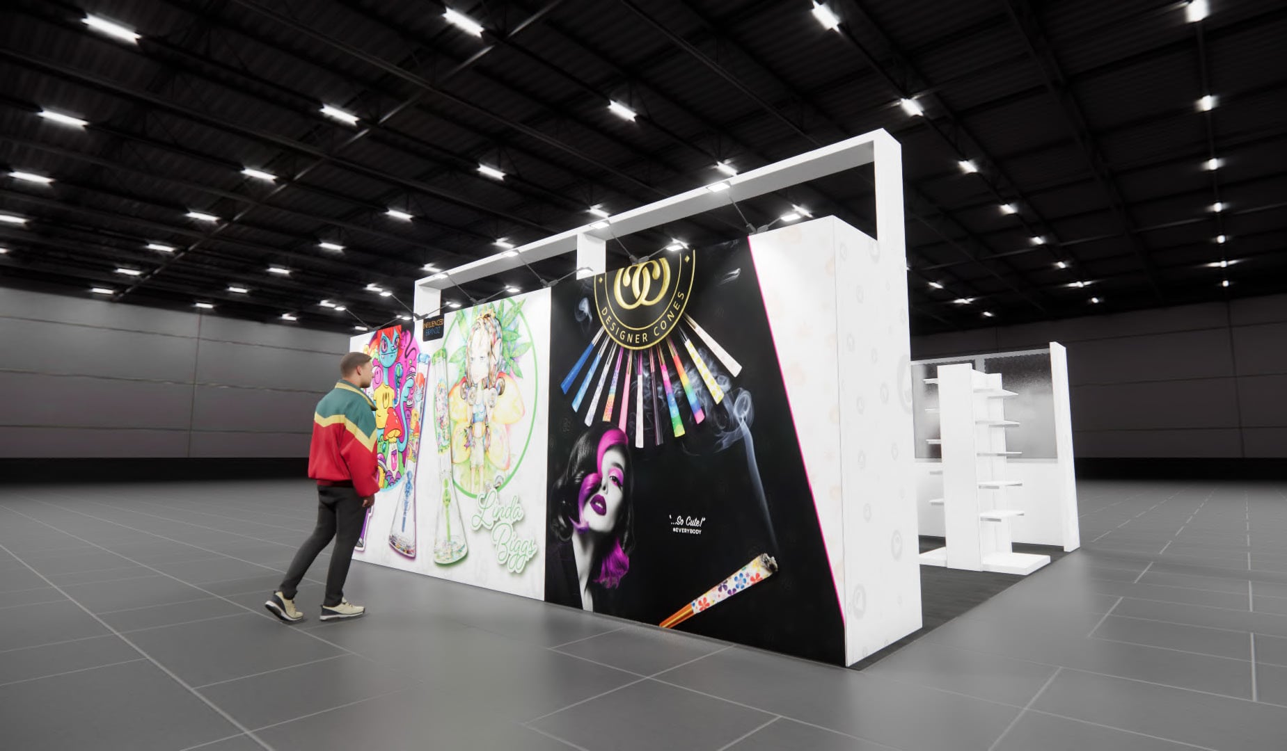 RE+ 20x20 trade show exhibit rental in Las Vegas (view 6)
