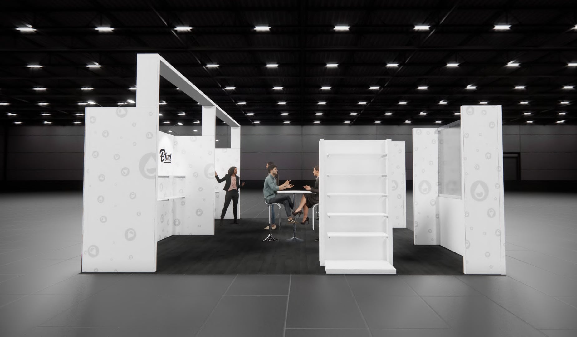 RE+ 20x20 trade show exhibit rental in Las Vegas (view 7)