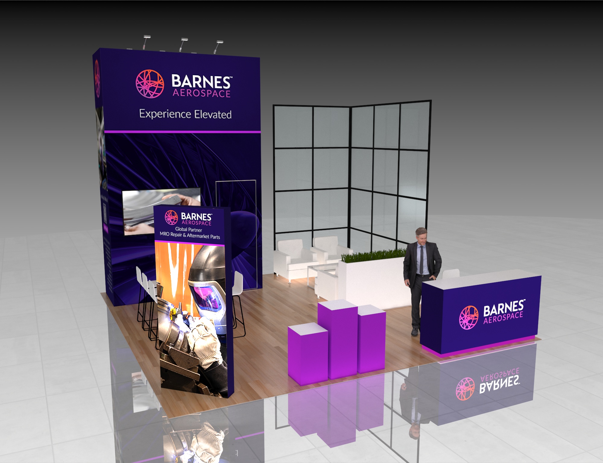 WPPI 20x20 trade show exhibit rental in Las Vegas