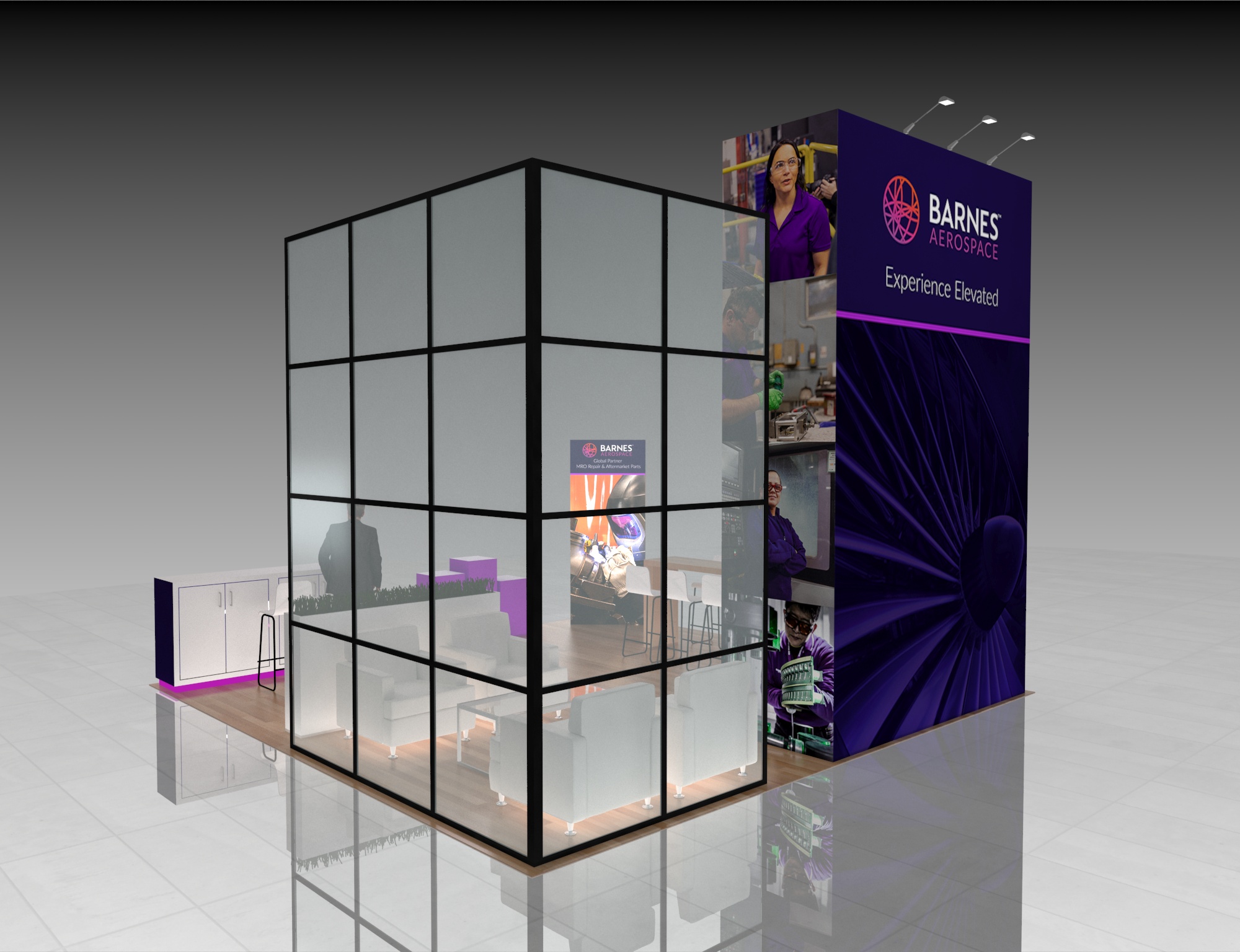 WPPI 20x20 trade show exhibit rental in Las Vegas (view 4)