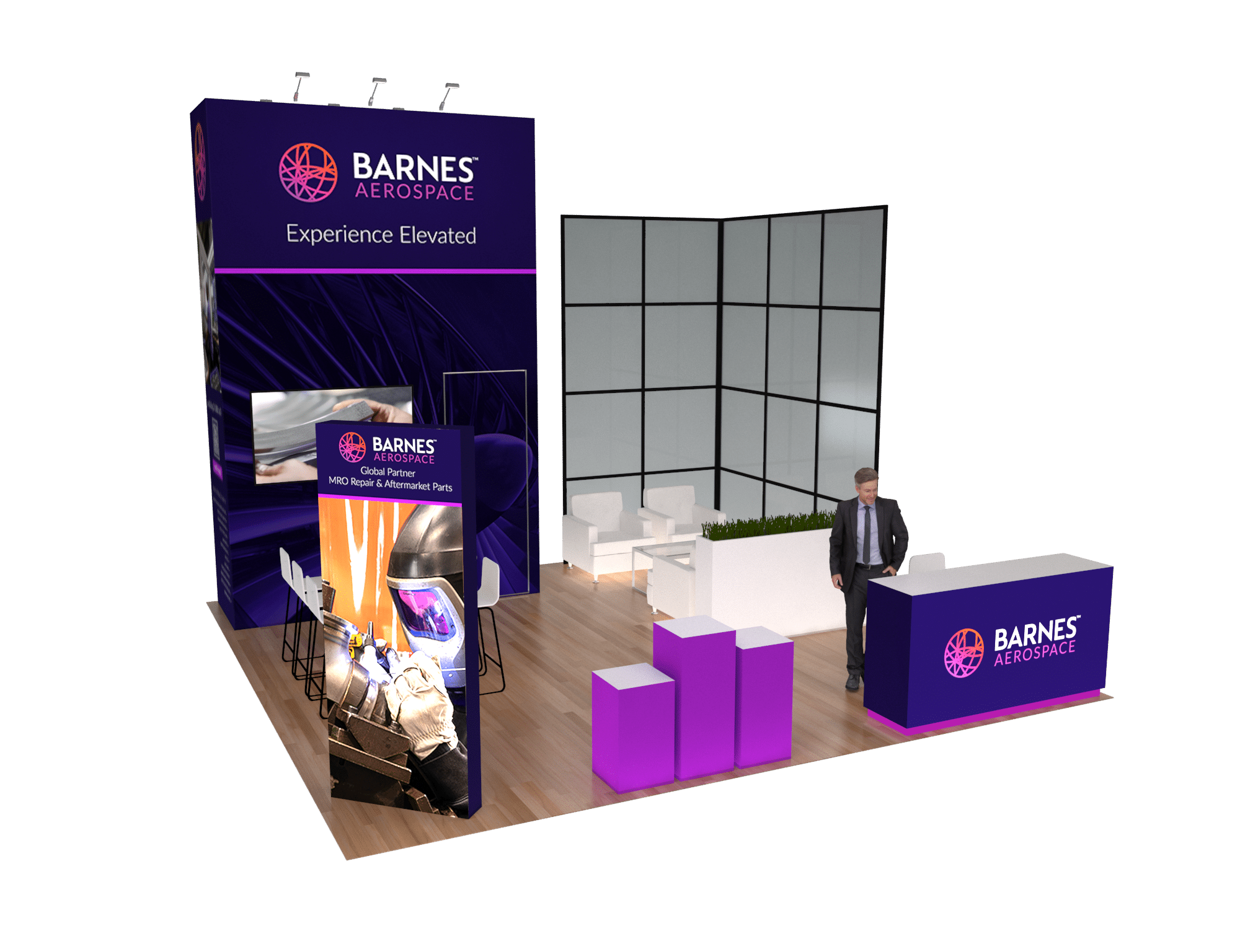 WPPI 20x20 trade show exhibit rental in Las Vegas (view 6)