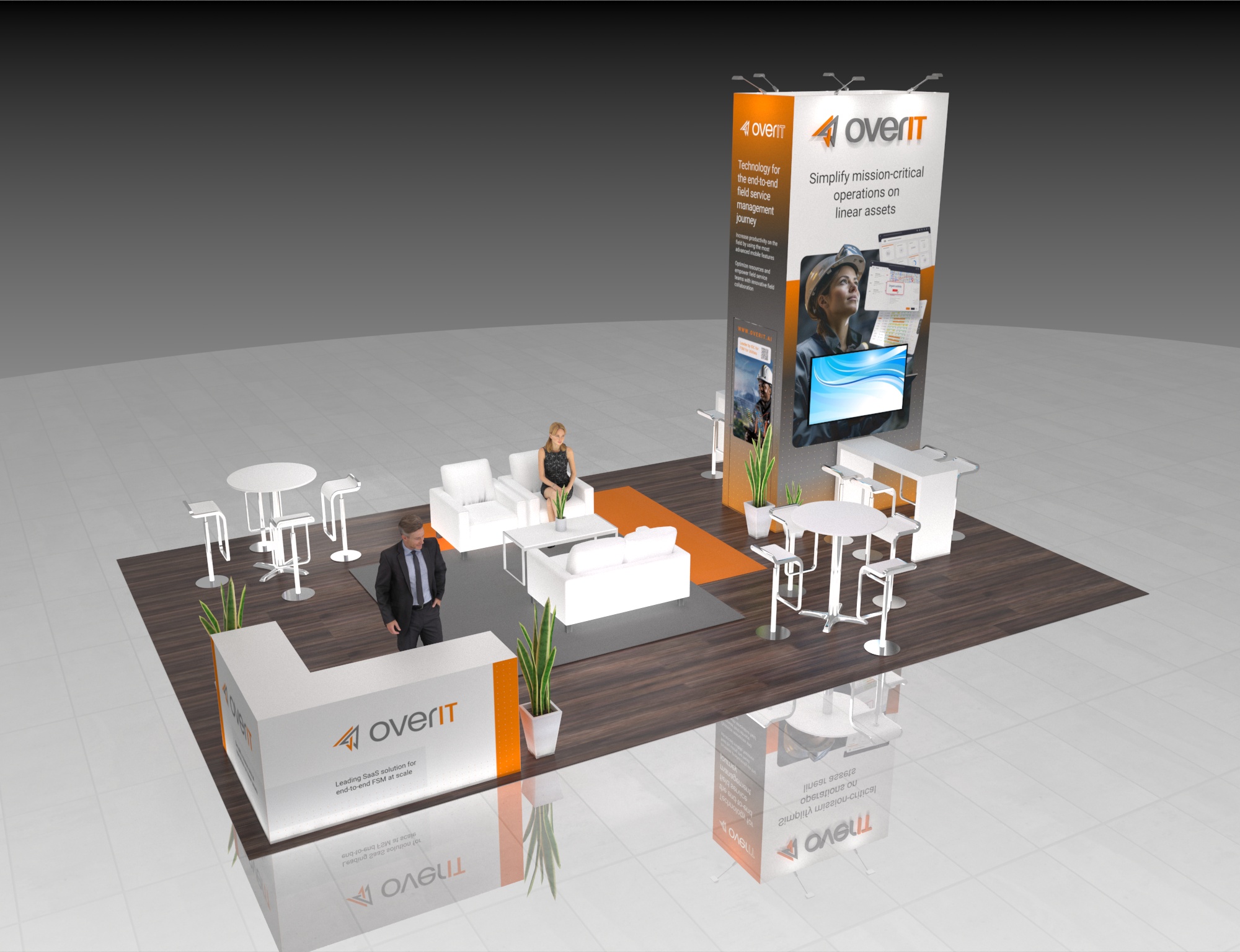 Pizza Expo 20x30 trade show exhibit rental in Las Vegas