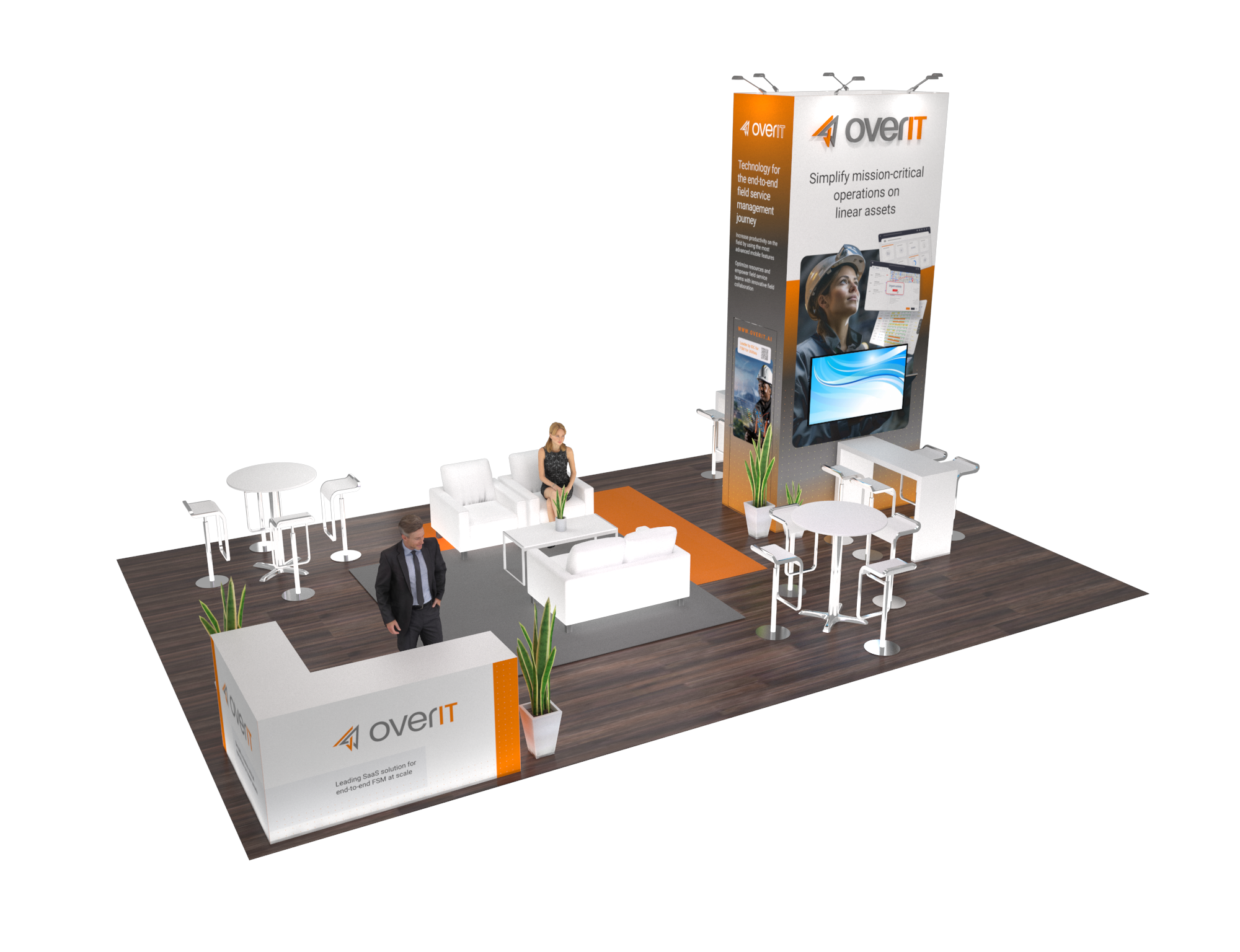Pizza Expo 20x30 trade show exhibit rental in Las Vegas (view 2)