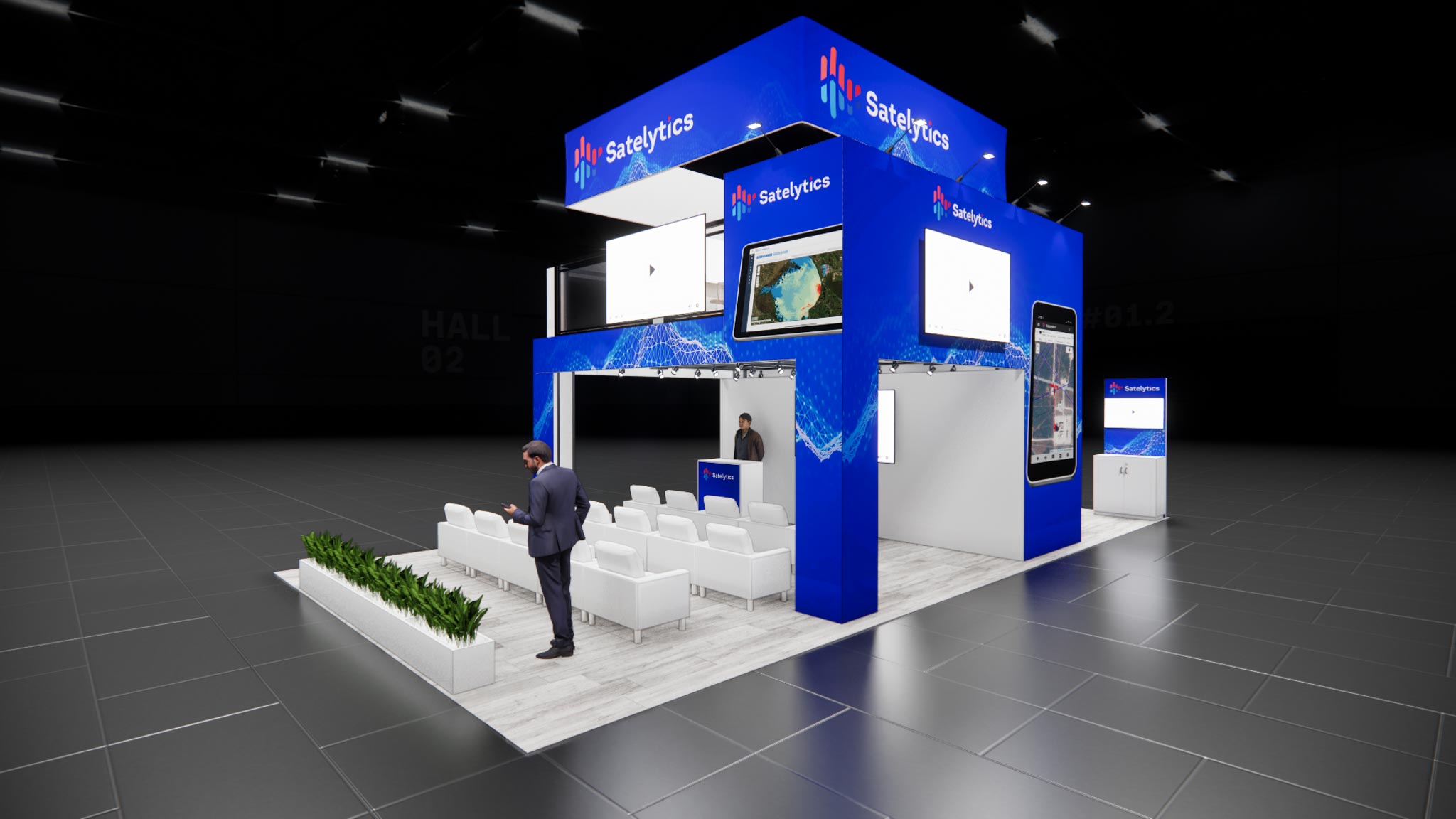 GlassBuild America 20x40 trade show exhibit rental in Las Vegas (view 4)