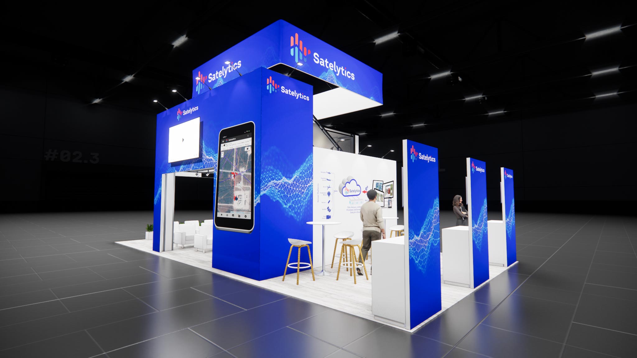 GlassBuild America 20x40 trade show exhibit rental in Las Vegas (view 6)