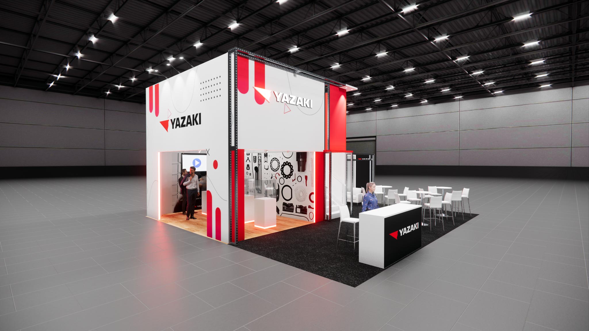 MJBizCon 30x30 trade show exhibit rental in Las Vegas (view 11)