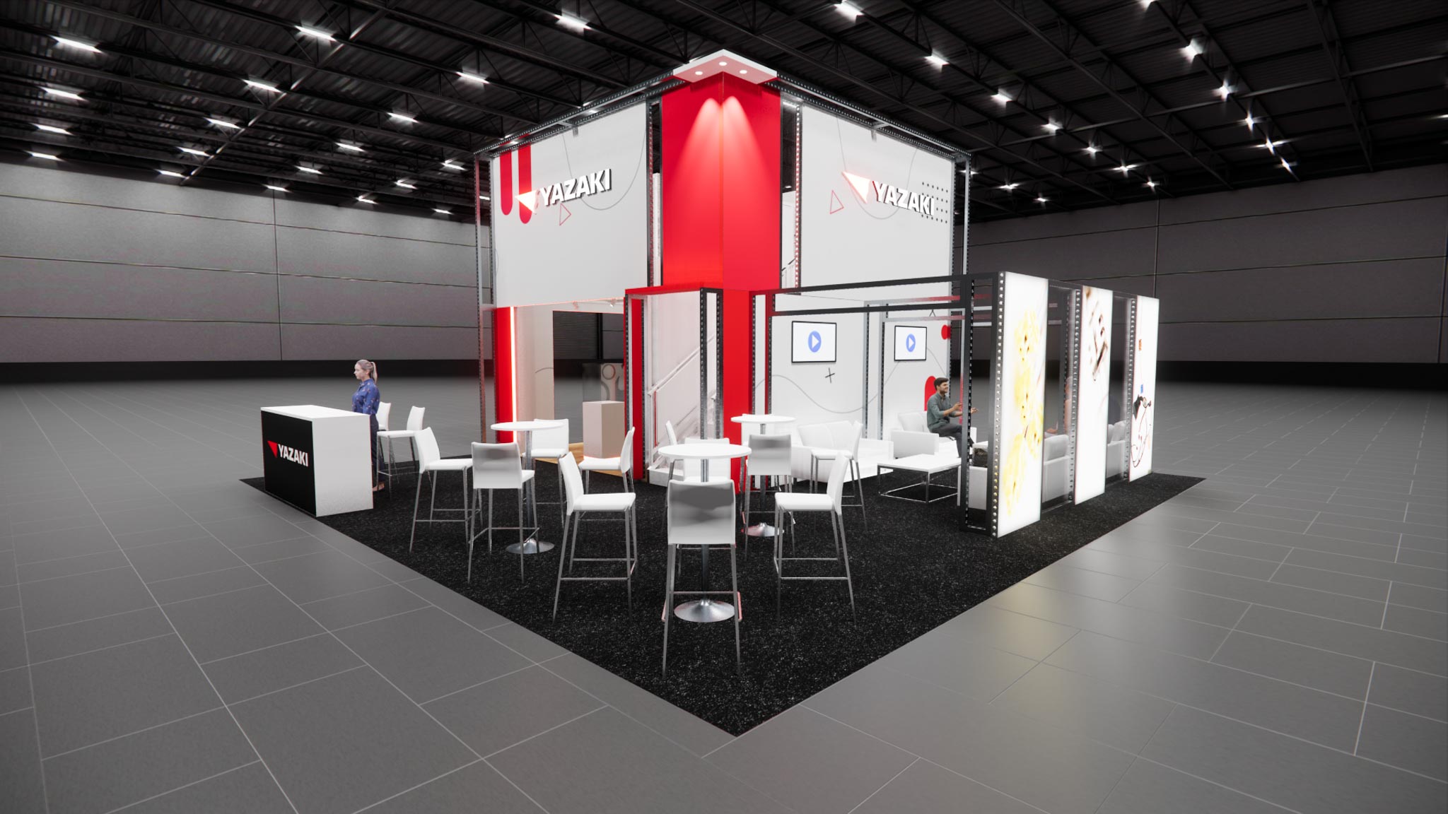 MJBizCon 30x30 trade show exhibit rental in Las Vegas