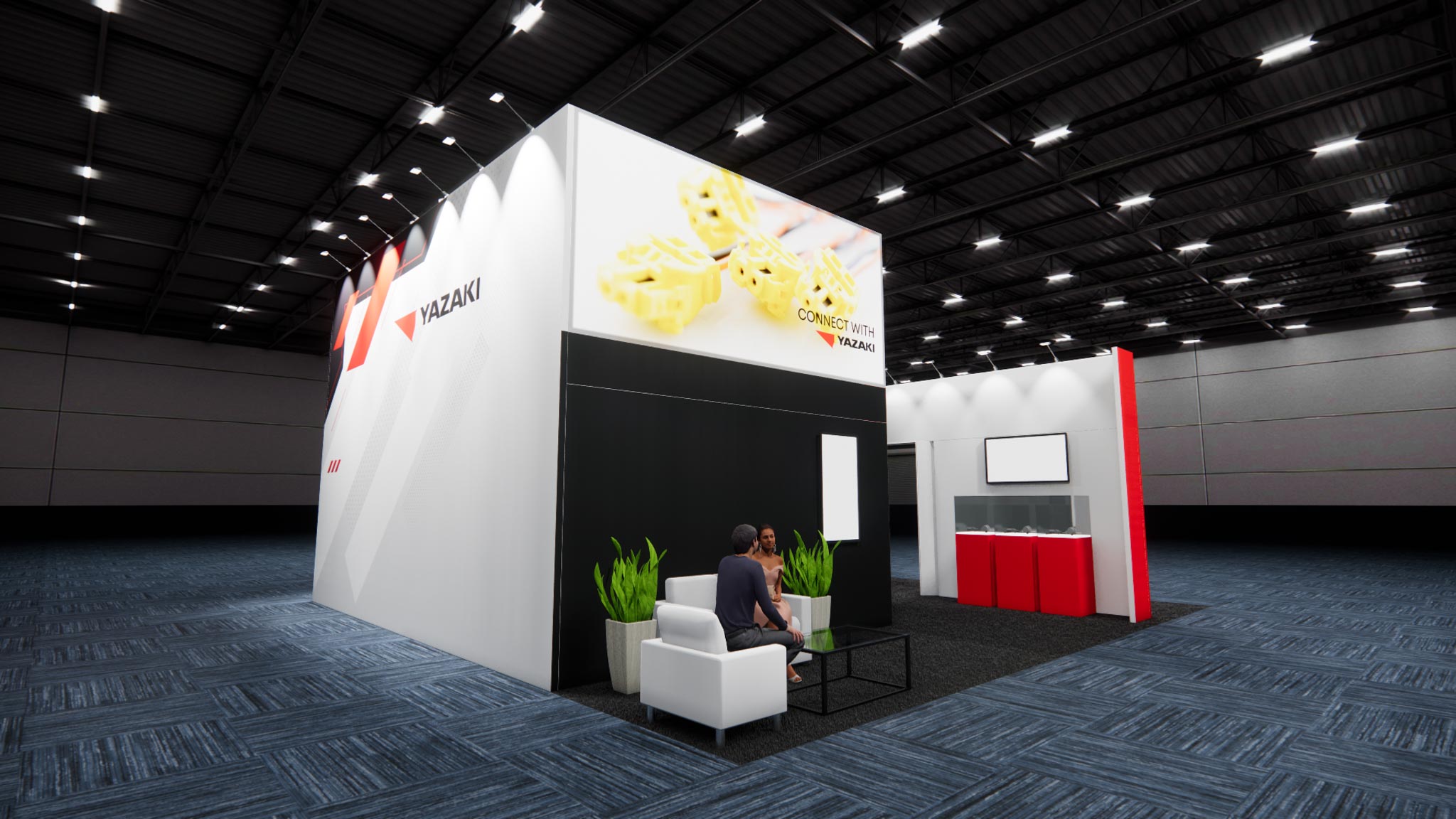 Bar & Restaurant Expo 30x30 trade show exhibit rental in Las Vegas (view 5)