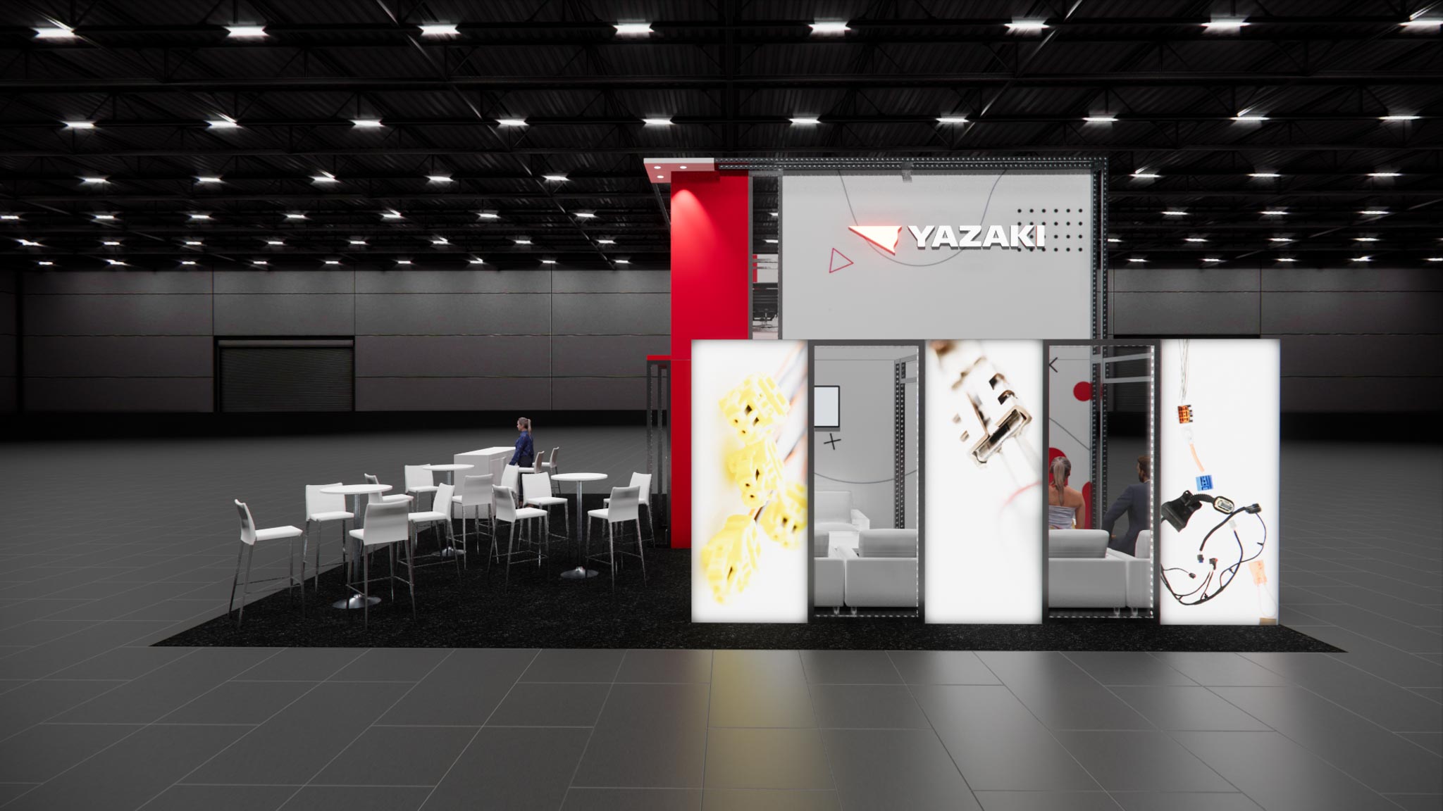 MJBizCon 30x30 trade show exhibit rental in Las Vegas (view 2)