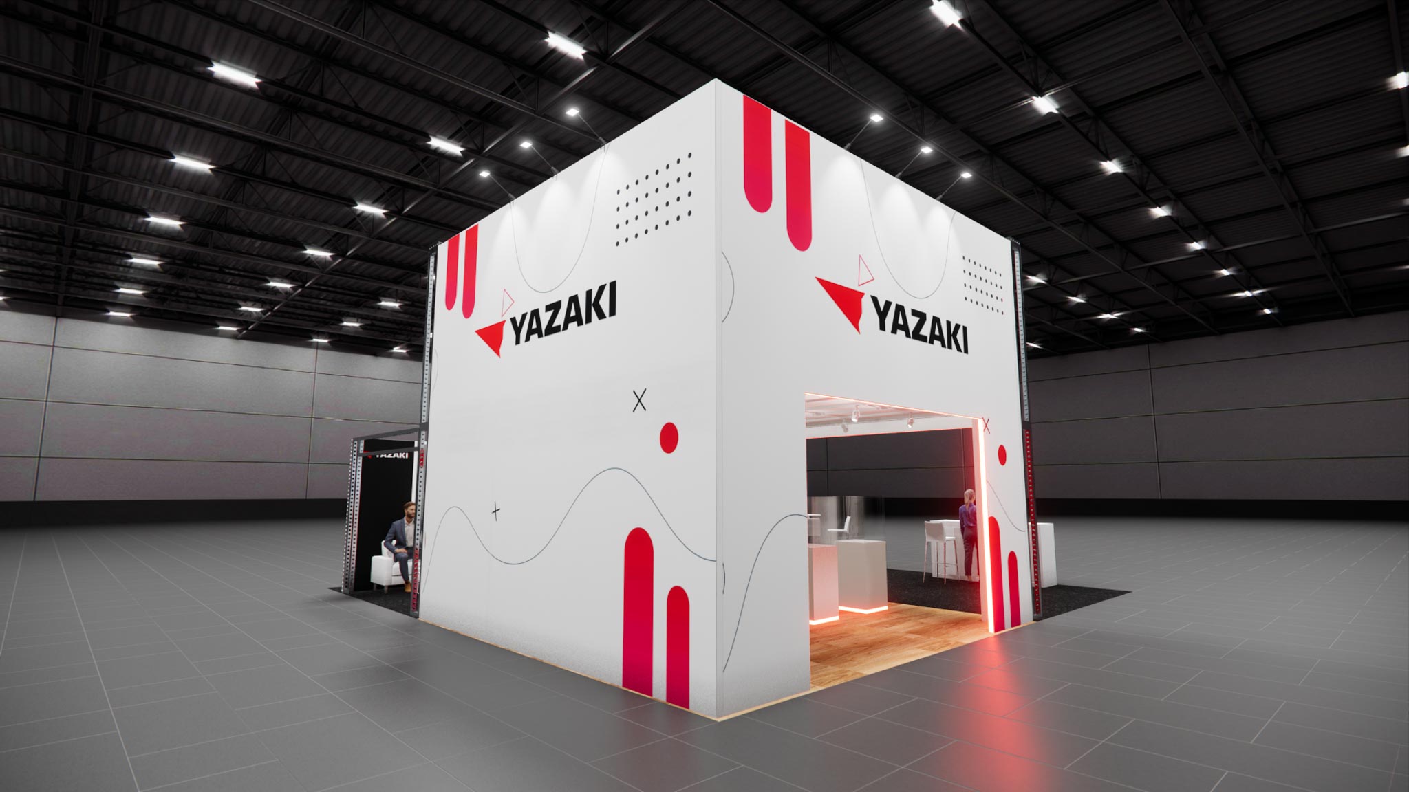 MJBizCon 30x30 trade show exhibit rental in Las Vegas (view 5)