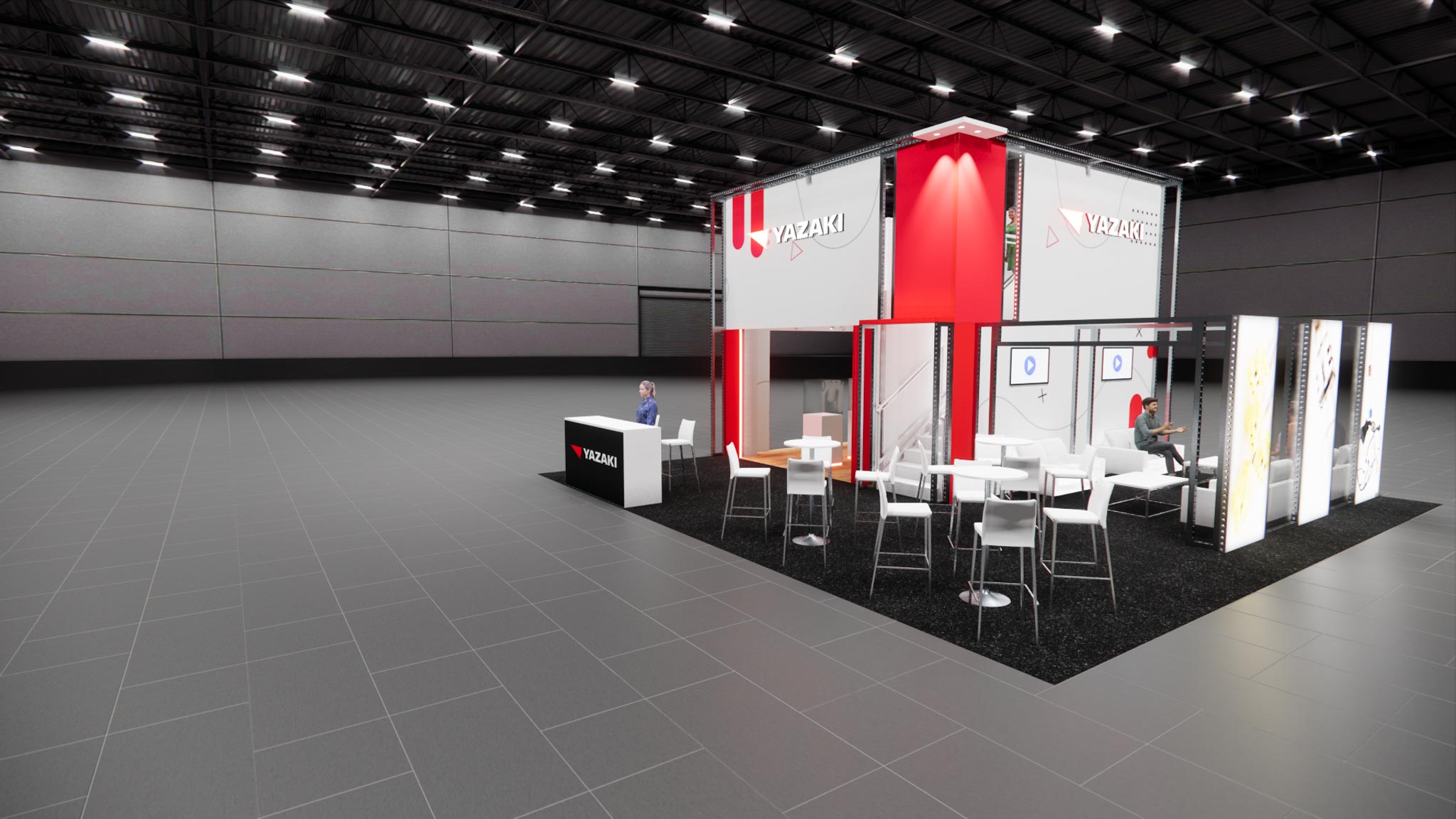 MJBizCon 30x30 trade show exhibit rental in Las Vegas (view 9)
