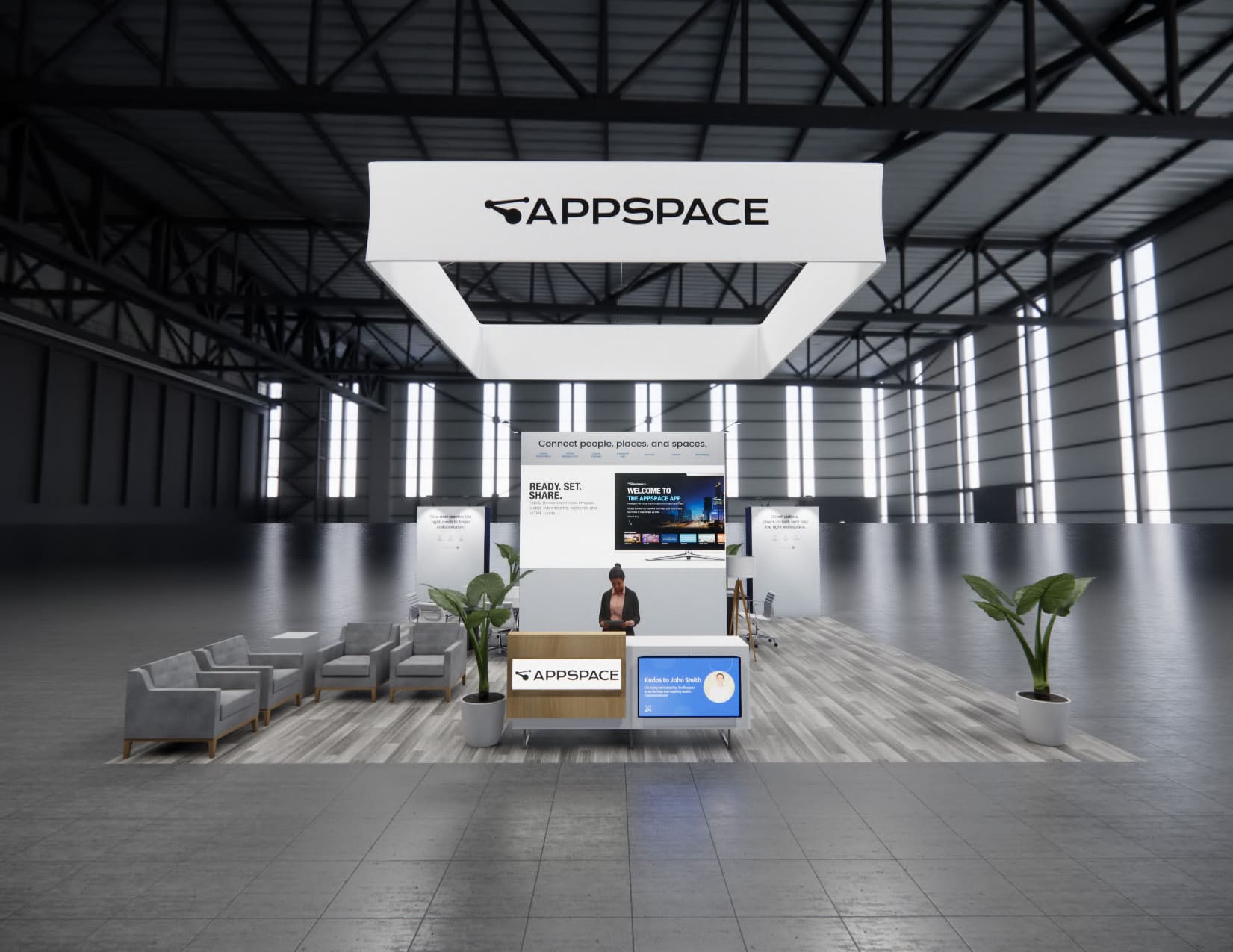 Mandalay Bay Convention Center hall set for a hospitality design show