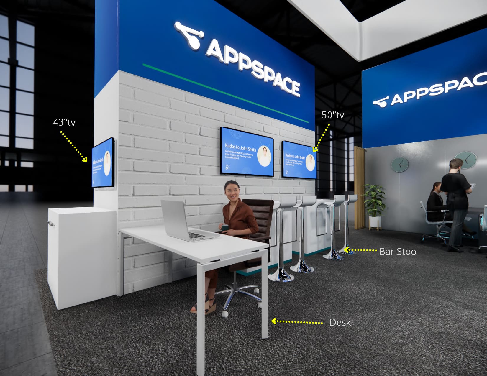 NBAA-BACE 30x30 trade show exhibit rental in Las Vegas (view 4)