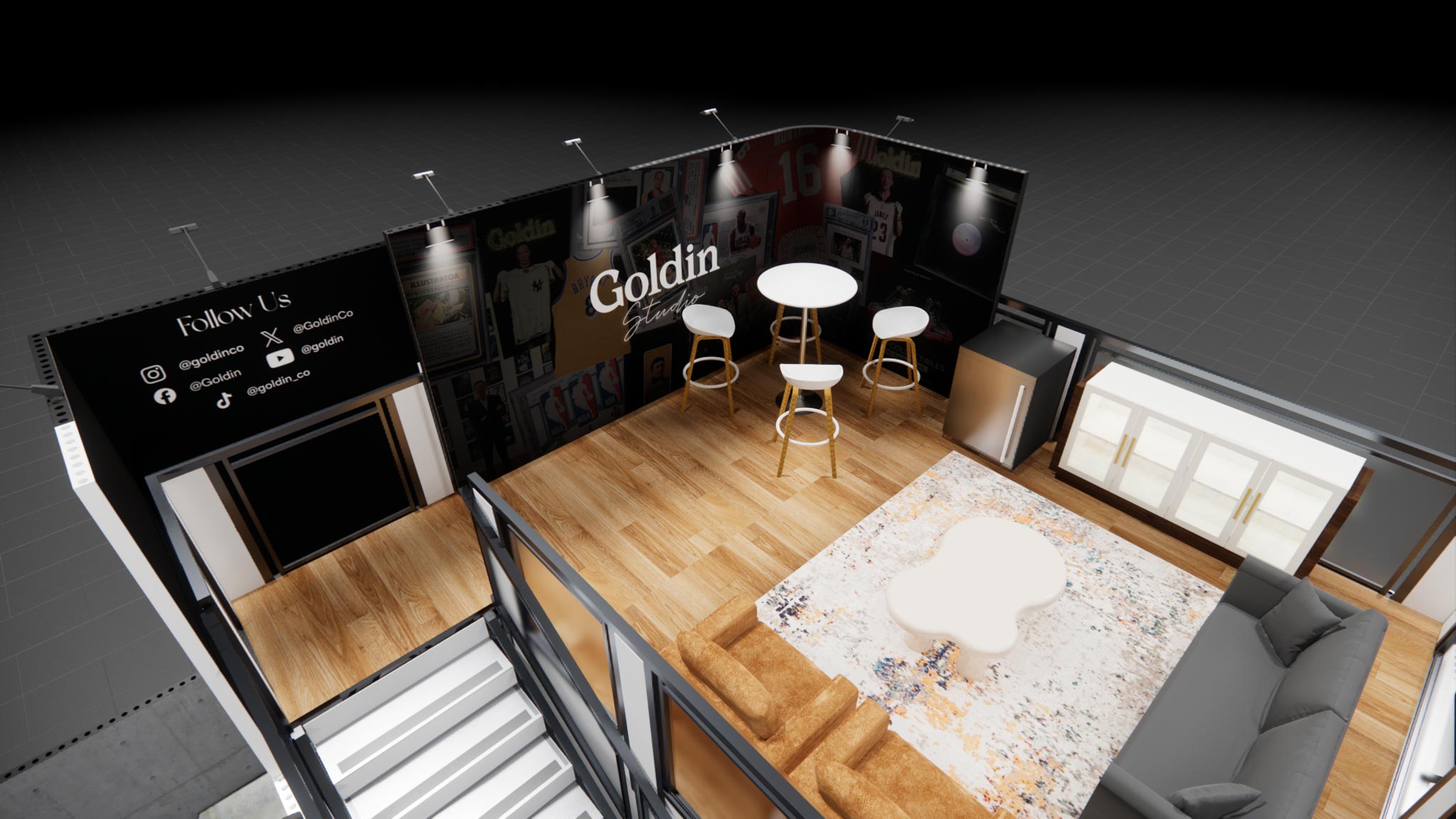 Pizza Expo 40x40 trade show exhibit rental in Las Vegas (view 3)