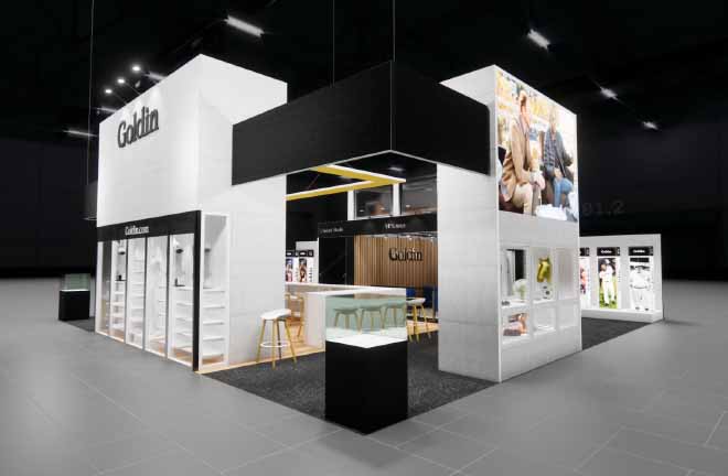 Pizza Expo 40x40 trade show exhibit rental in Las Vegas (view 2)