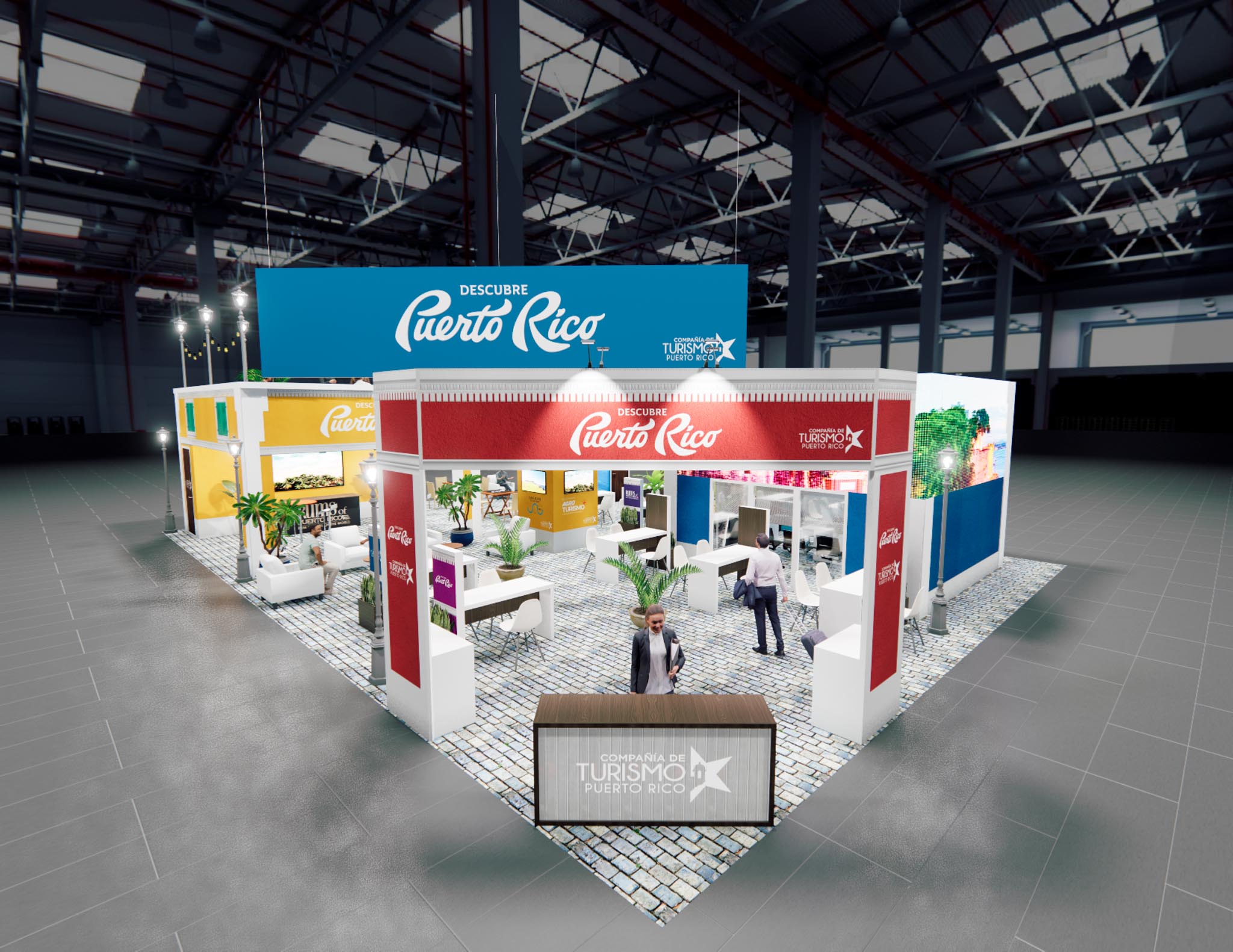 Las Vegas Market Double Deck trade show exhibit rental in Las Vegas (view 2)