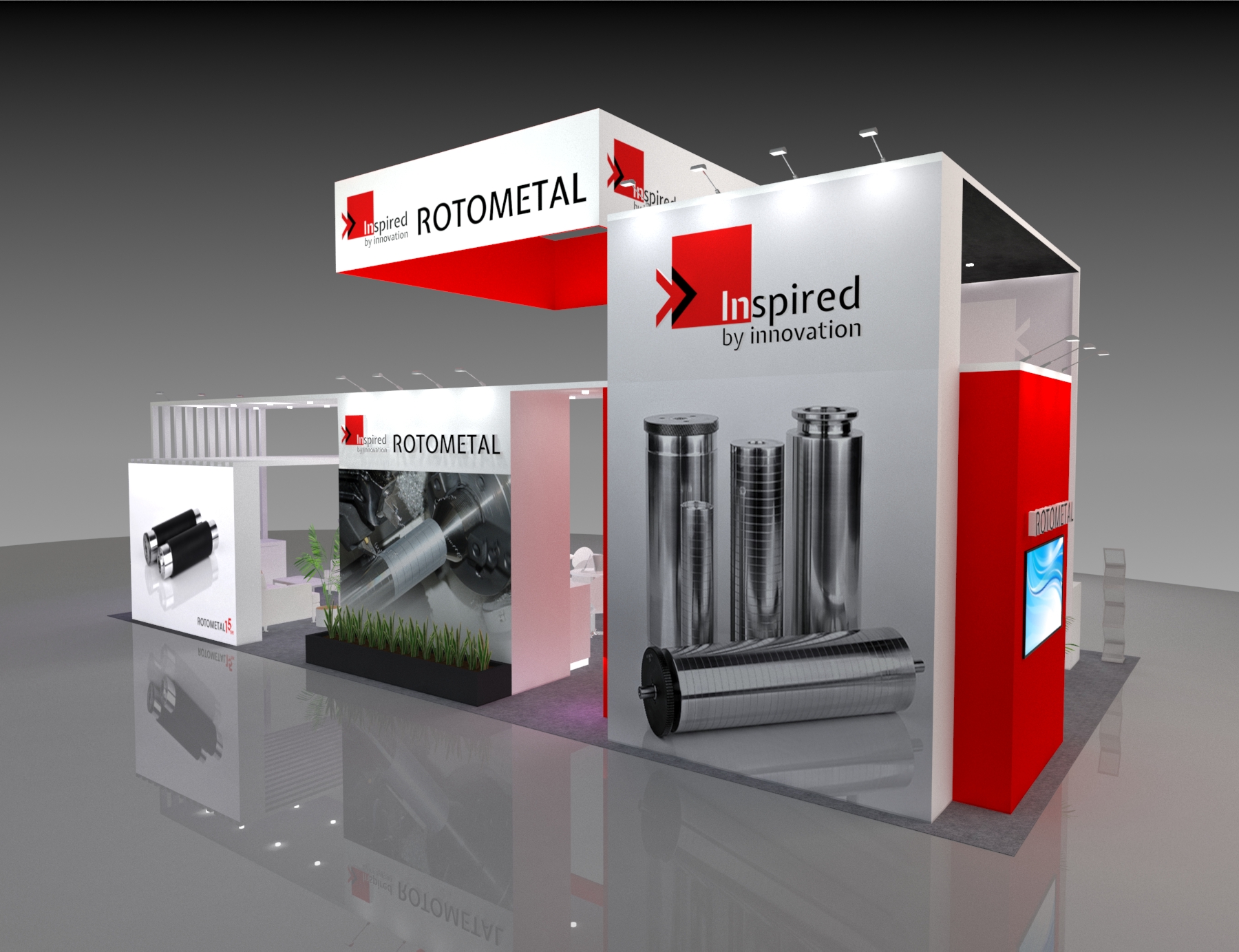 MAGIC 40x40 trade show exhibit rental in Las Vegas (view 2)