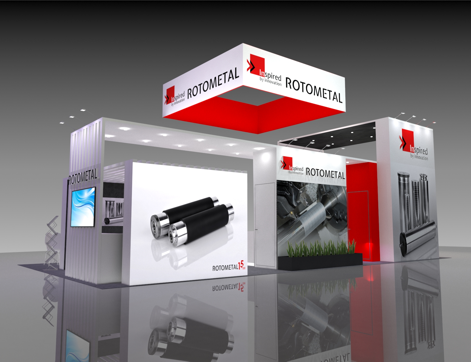 MAGIC 40x40 trade show exhibit rental in Las Vegas (view 3)