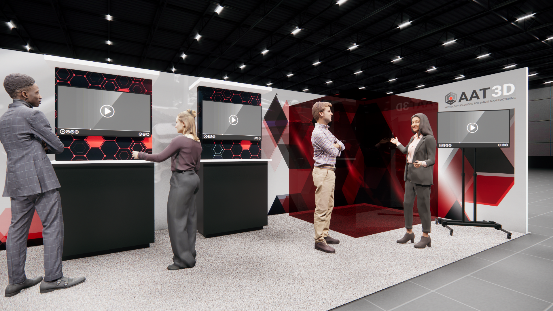 IBS 10x30 trade show exhibit rental in Las Vegas (view 3)