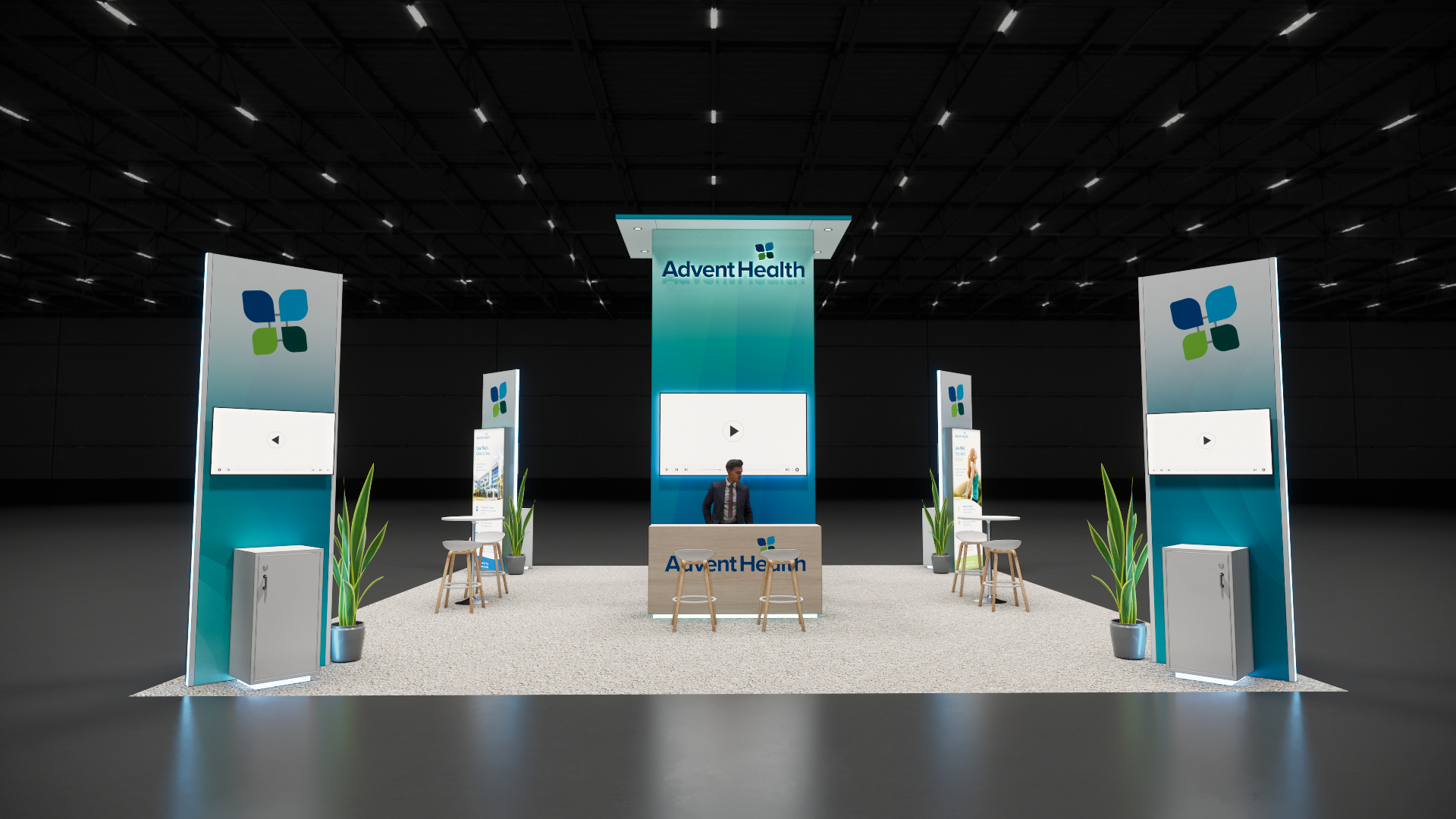 SupplySide West 30x30 trade show exhibit rental in Las Vegas