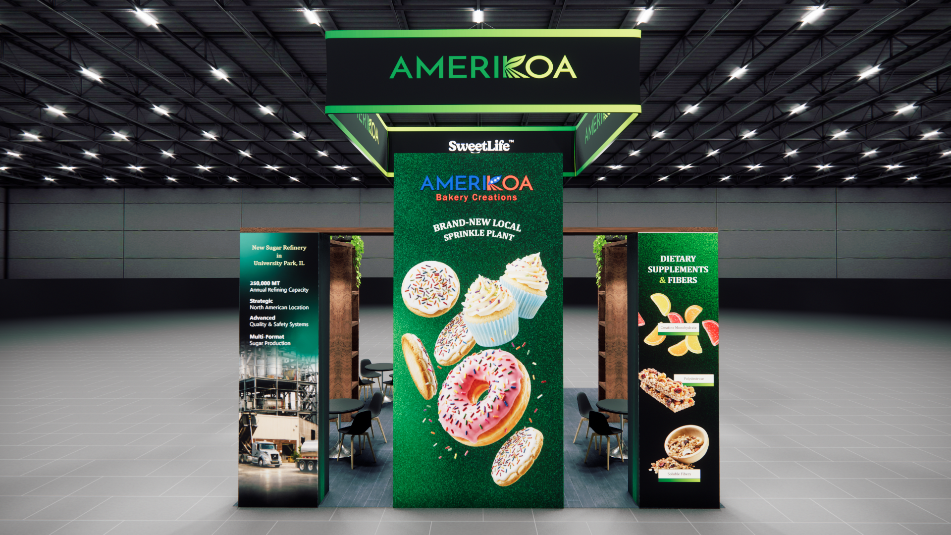 SupplySide West 20x20 trade show exhibit rental in Las Vegas (view 3)
