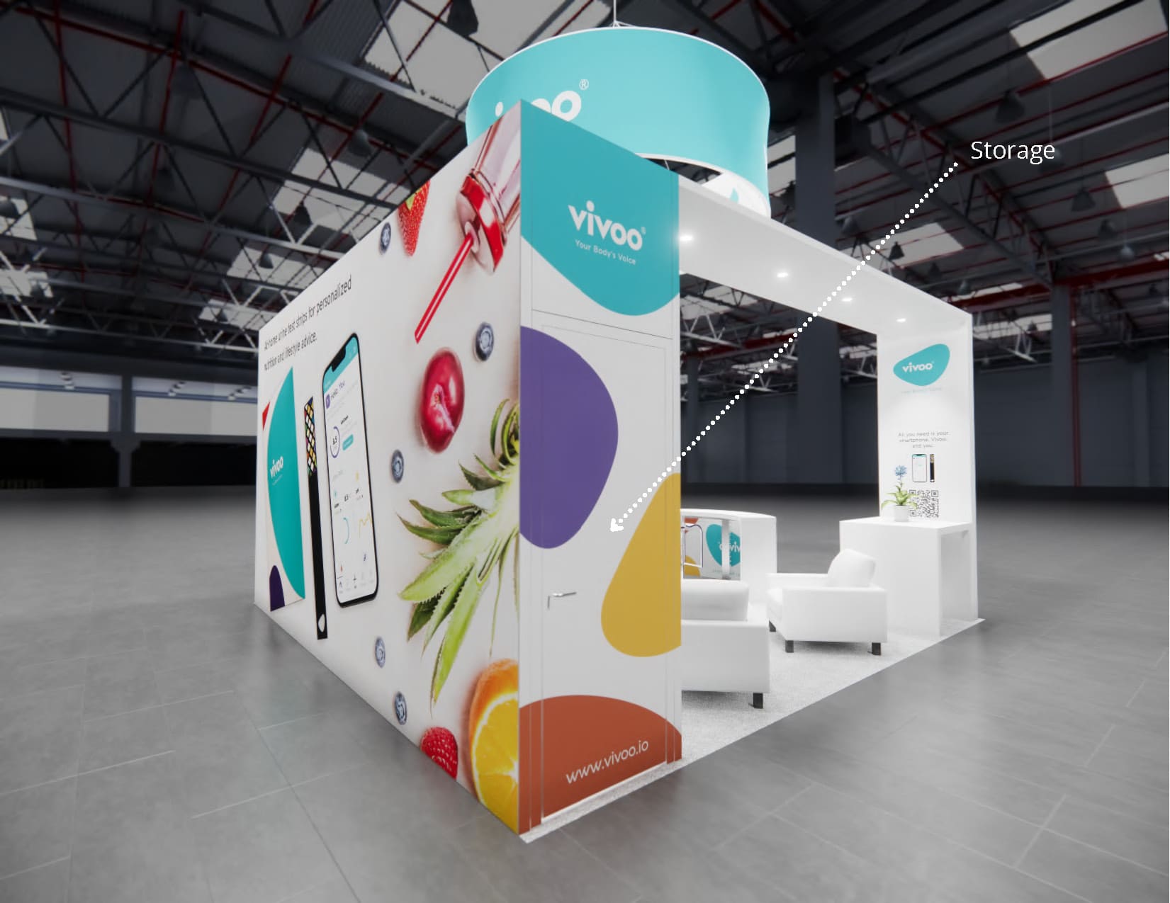 MAGIC 20x20 trade show exhibit rental in Las Vegas (view 3)