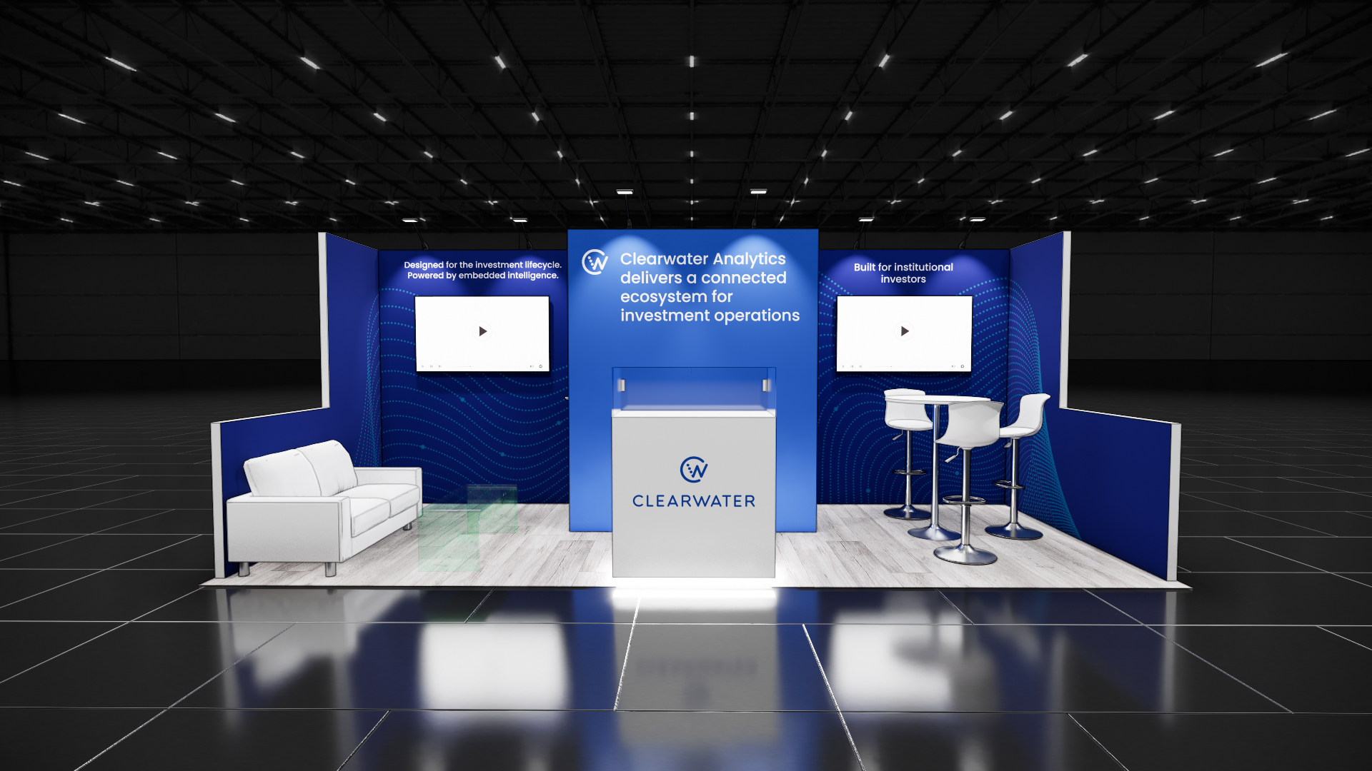 NAB Show 8x20 trade show exhibit rental in Las Vegas