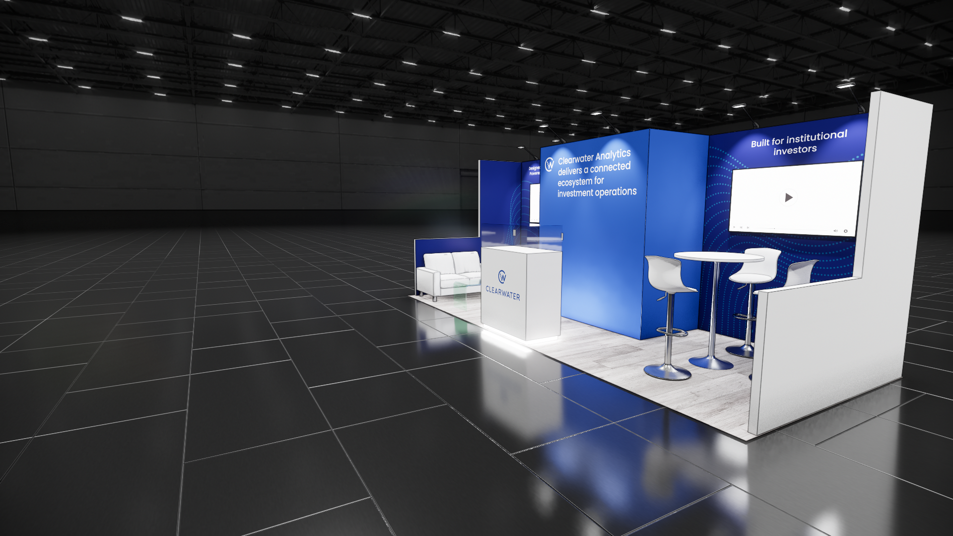 NAB Show 8x20 trade show exhibit rental in Las Vegas (view 3)