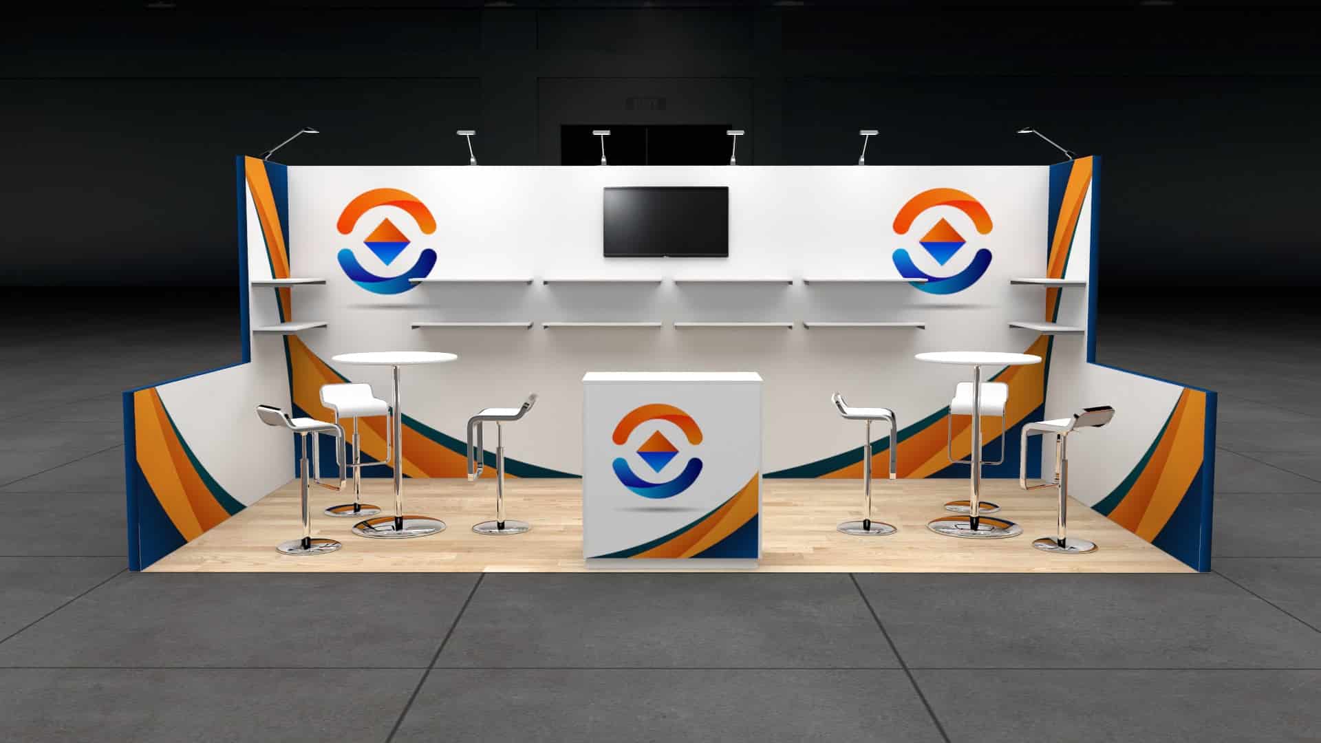 Commercial UAV Expo 10x20 trade show exhibit rental in Las Vegas