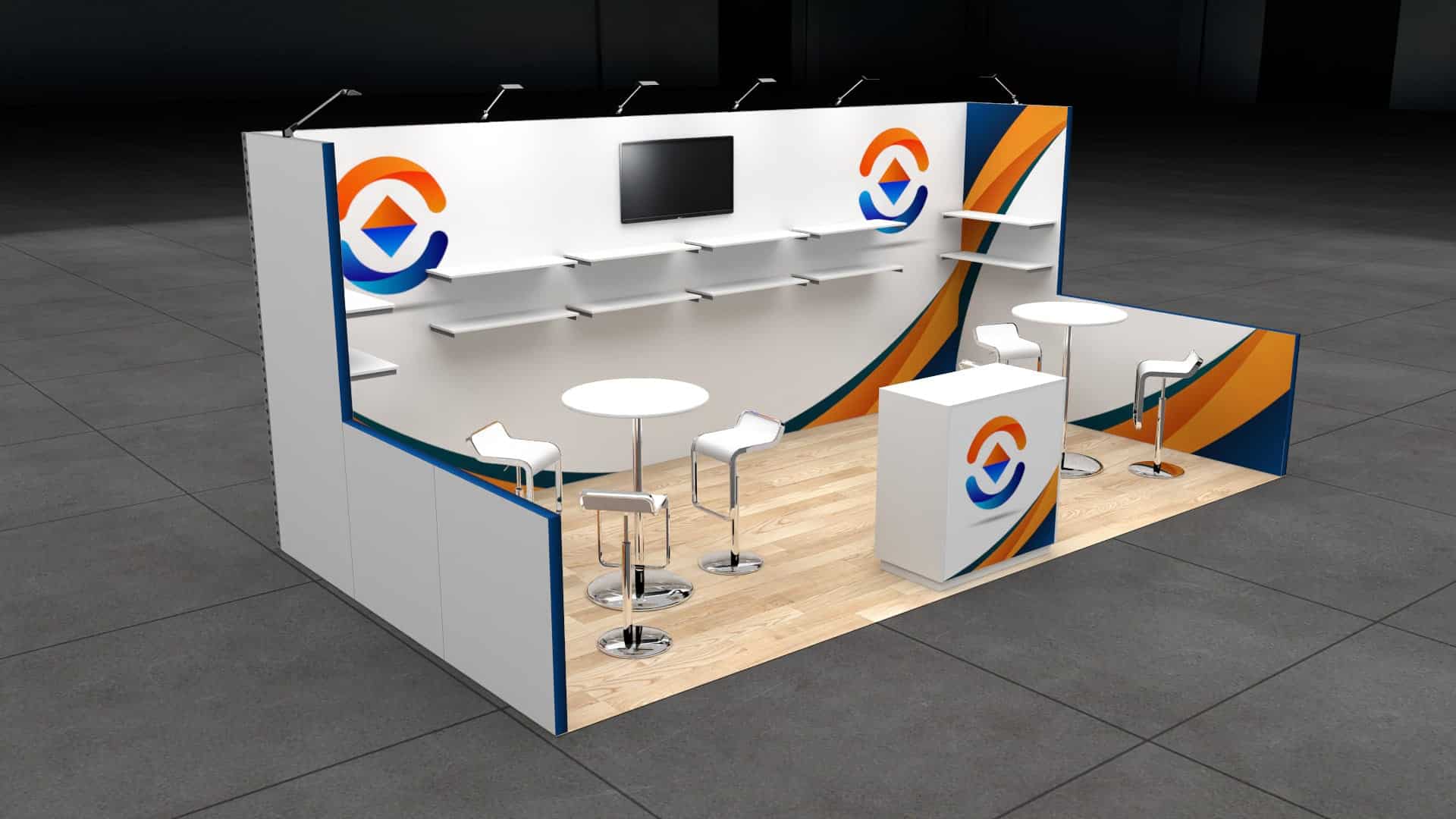 Commercial UAV Expo 10x20 trade show exhibit rental in Las Vegas (view 2)