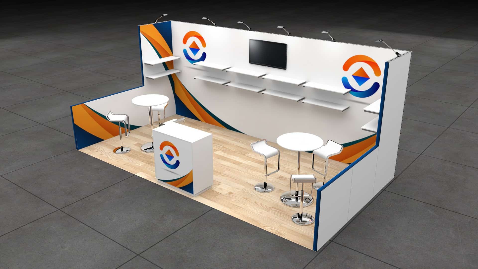 Commercial UAV Expo 10x20 trade show exhibit rental in Las Vegas (view 3)