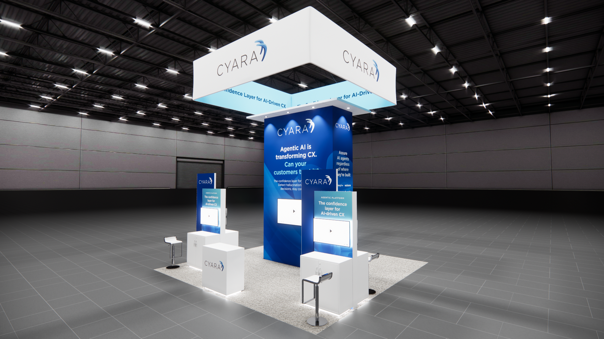 CES 20x20 trade show exhibit rental in Las Vegas (view 4)